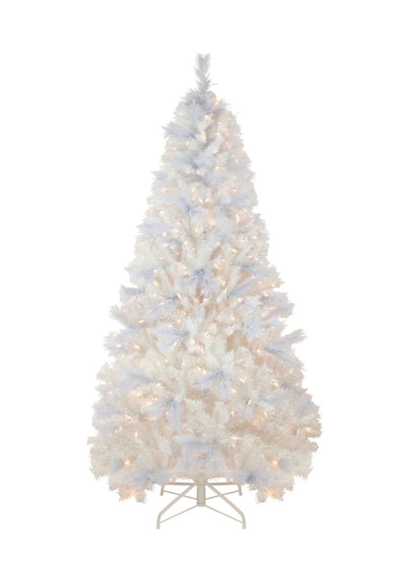 6.5 Pre-Lit Seneca White Spruce Artificial Christmas Tree  Dual Function LED Lights