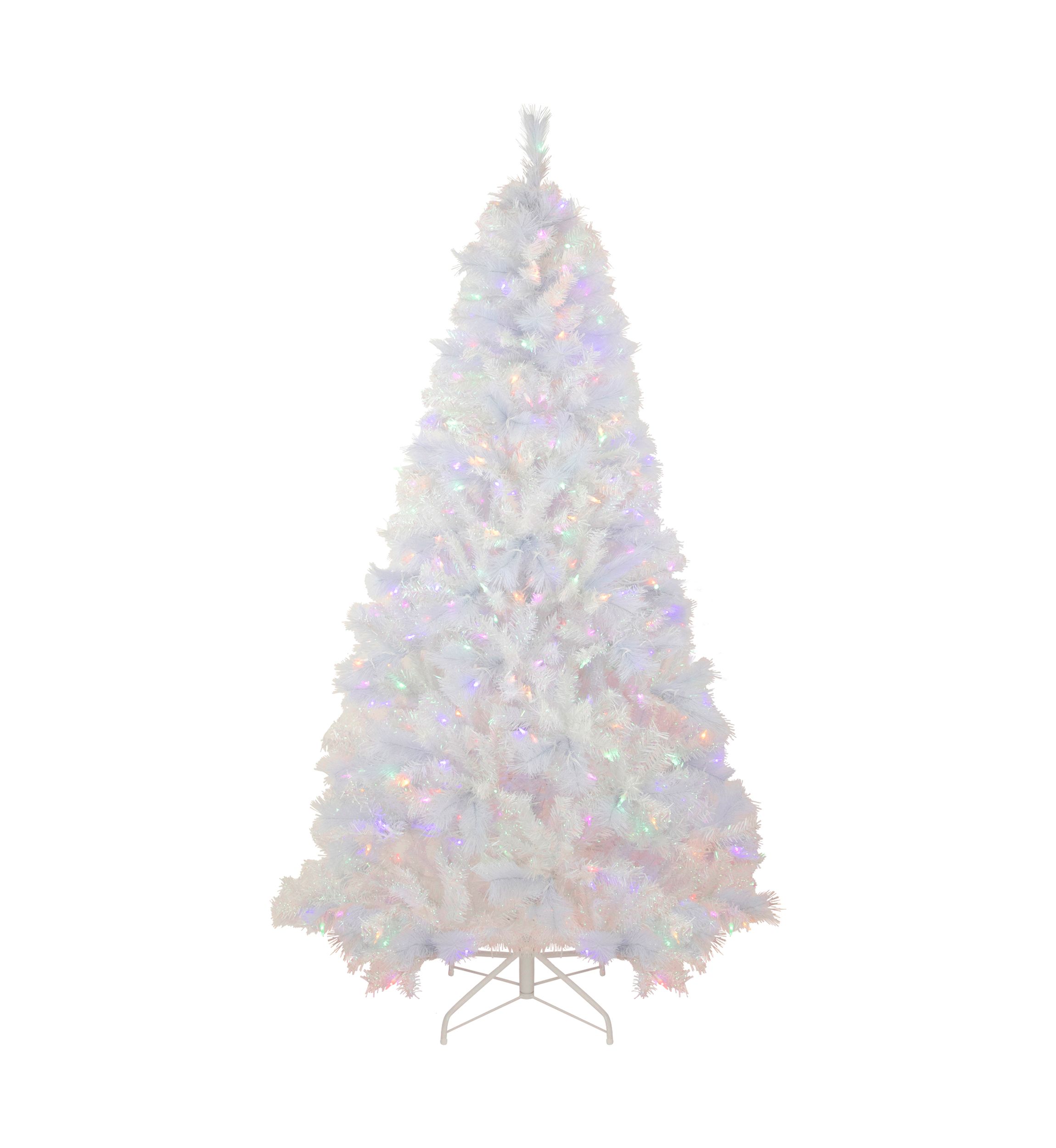 6.5 Pre-Lit Seneca White Spruce Artificial Christmas Tree  Dual Function LED Lights