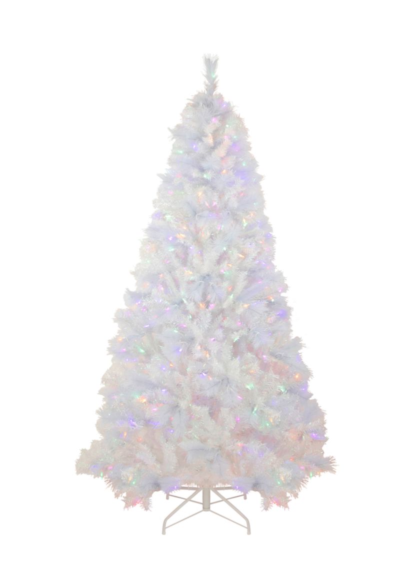 6.5 Pre-Lit Seneca White Spruce Artificial Christmas Tree  Dual Function LED Lights