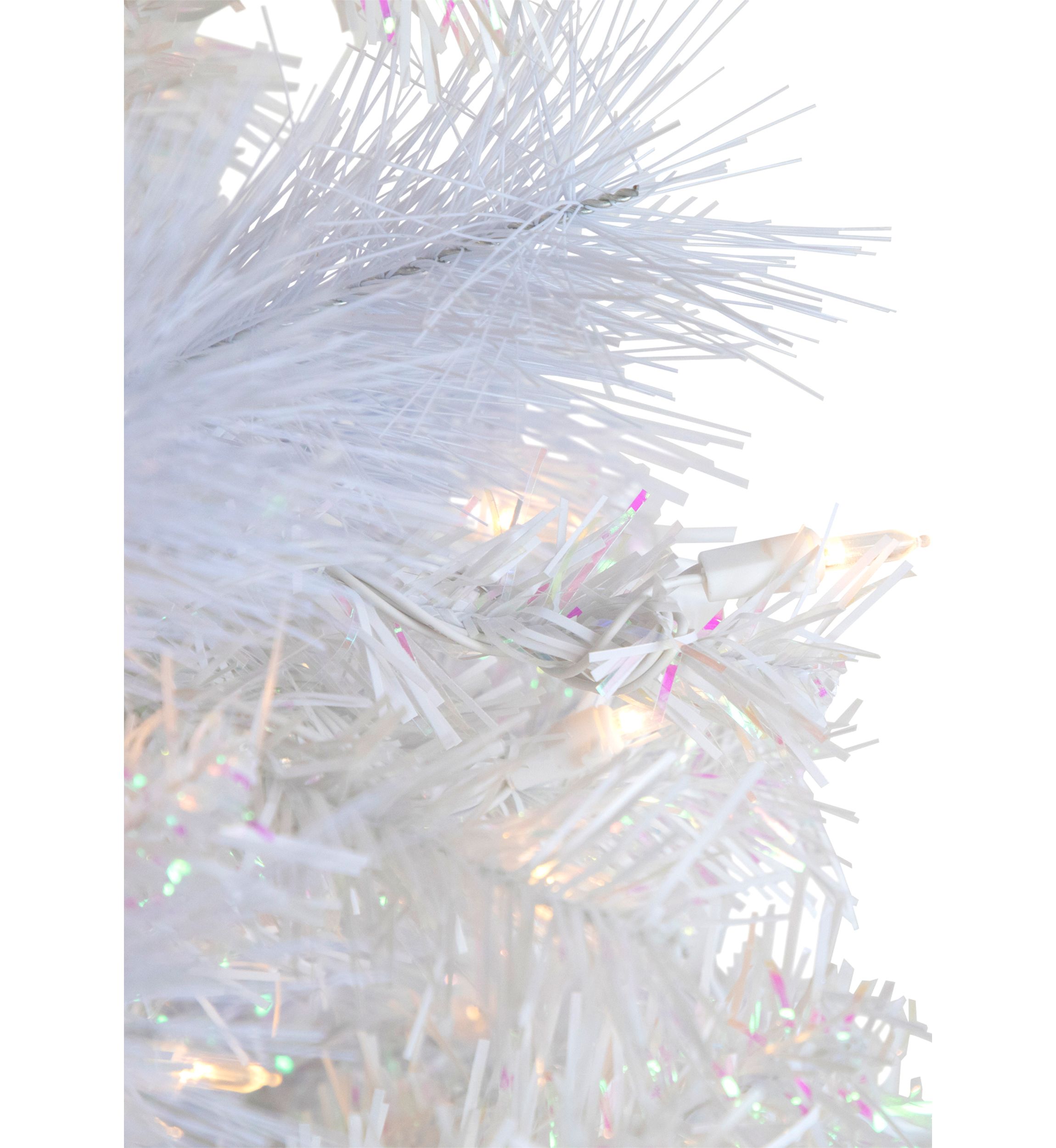 6.5 Pre-Lit Seneca White Spruce Artificial Christmas Tree  Dual Function LED Lights