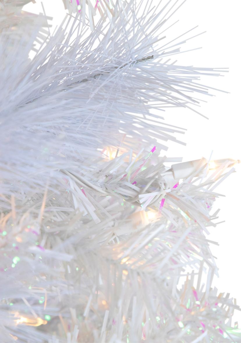 6.5 Pre-Lit Seneca White Spruce Artificial Christmas Tree  Dual Function LED Lights