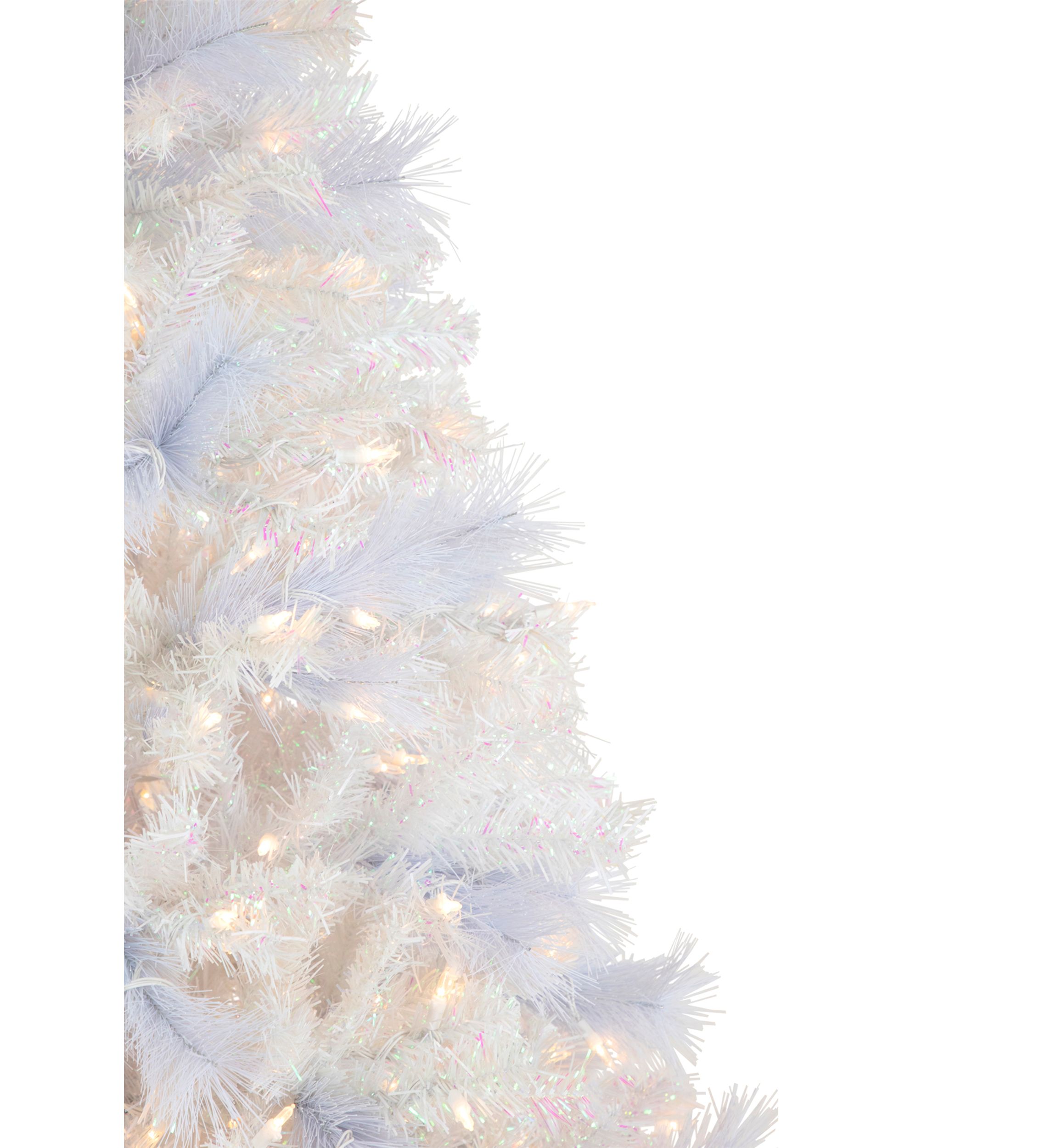 6.5 Pre-Lit Seneca White Spruce Artificial Christmas Tree  Dual Function LED Lights