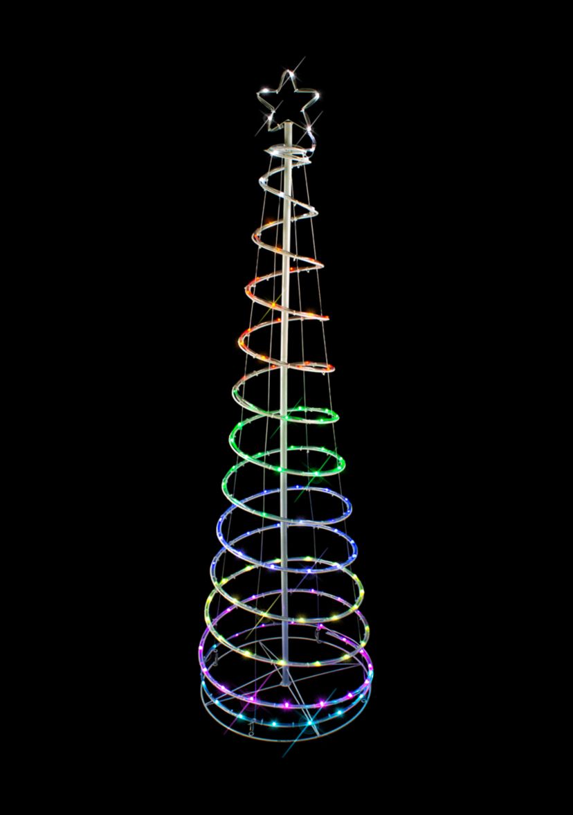 6 LED Color Changing Multiple Function Outdoor Spiral Christmas Tree