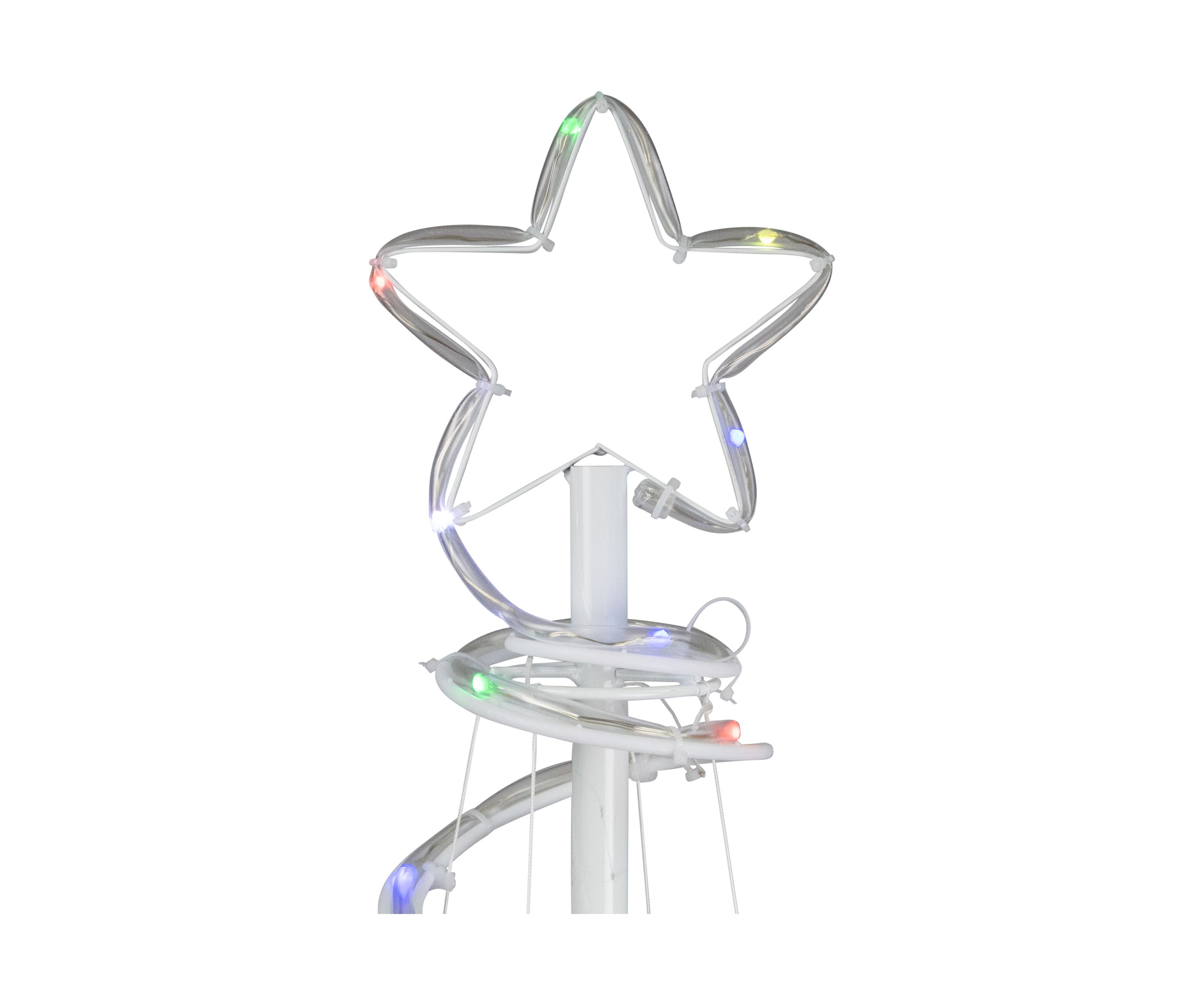 6 LED Color Changing Multiple Function Outdoor Spiral Christmas Tree