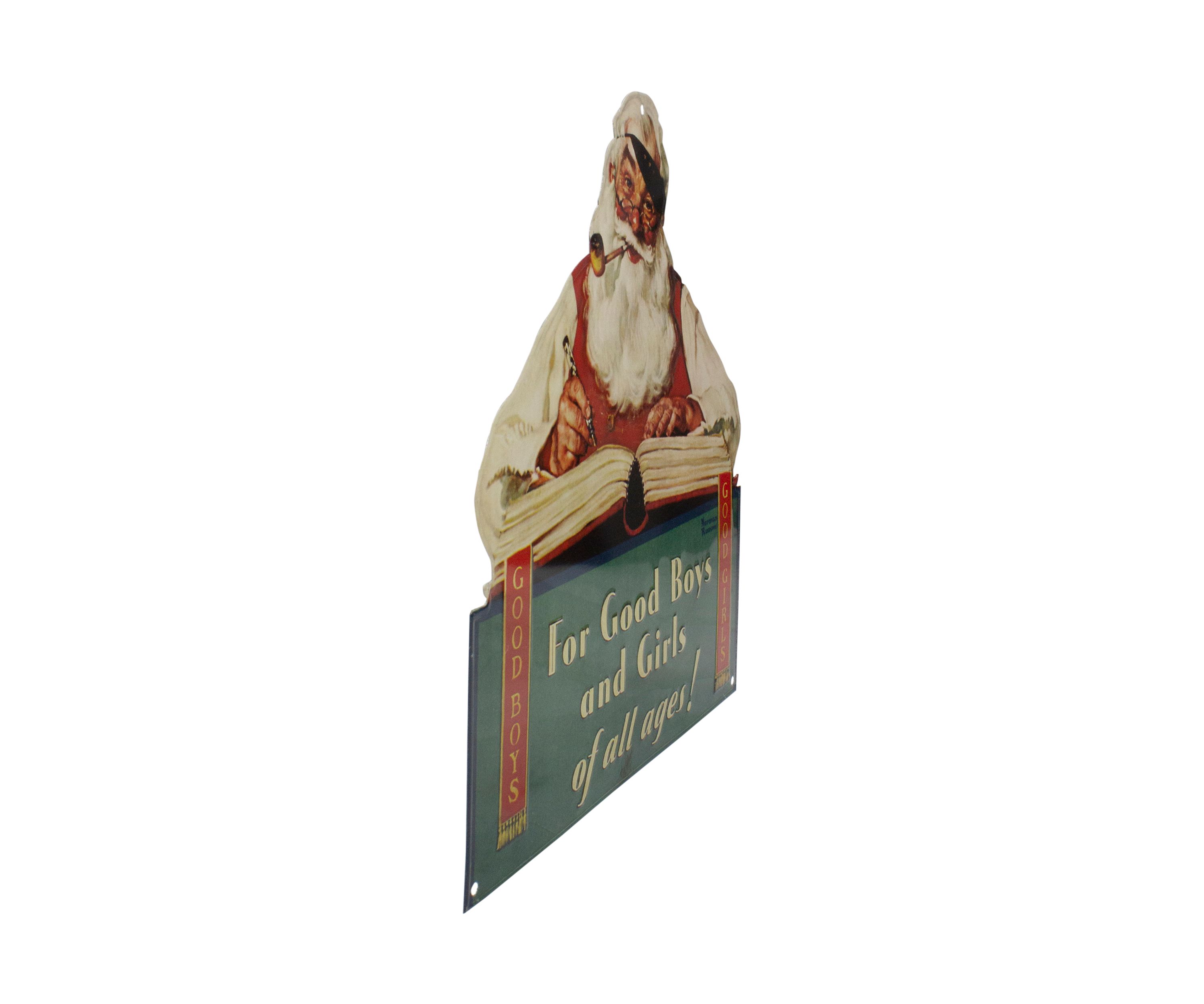 12.5Inch Norman Rockwell No Christmas Problem Now Tin Wall Art