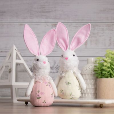 Northlight 17 Pink Floral Easter Bunny Rabbit Spring Figure