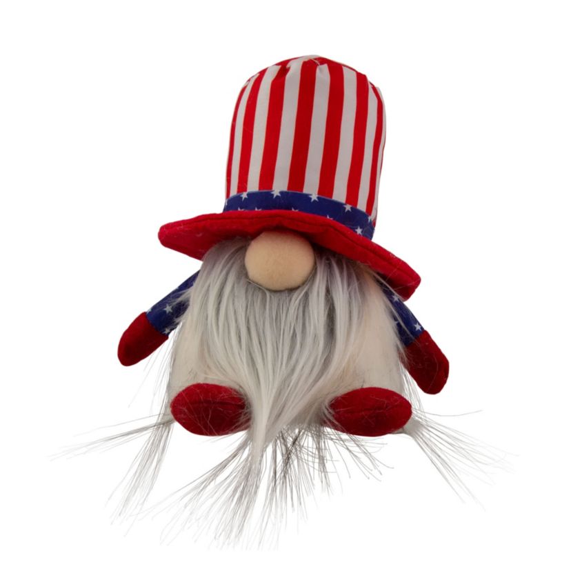 Lighted Americana Boy Patriotic Gnome - 6.75"