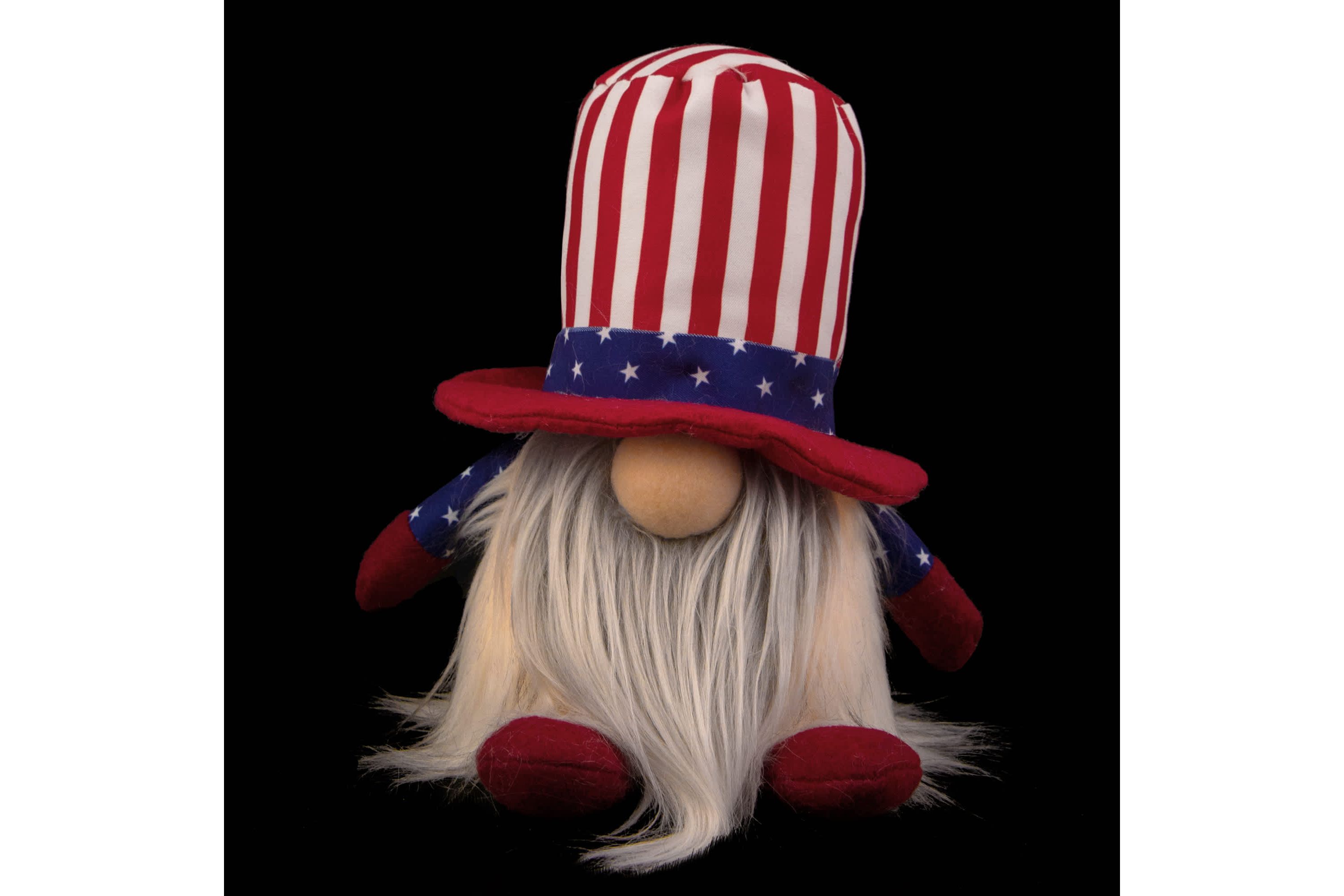 Lighted Americana Boy Patriotic Gnome - 6.75"