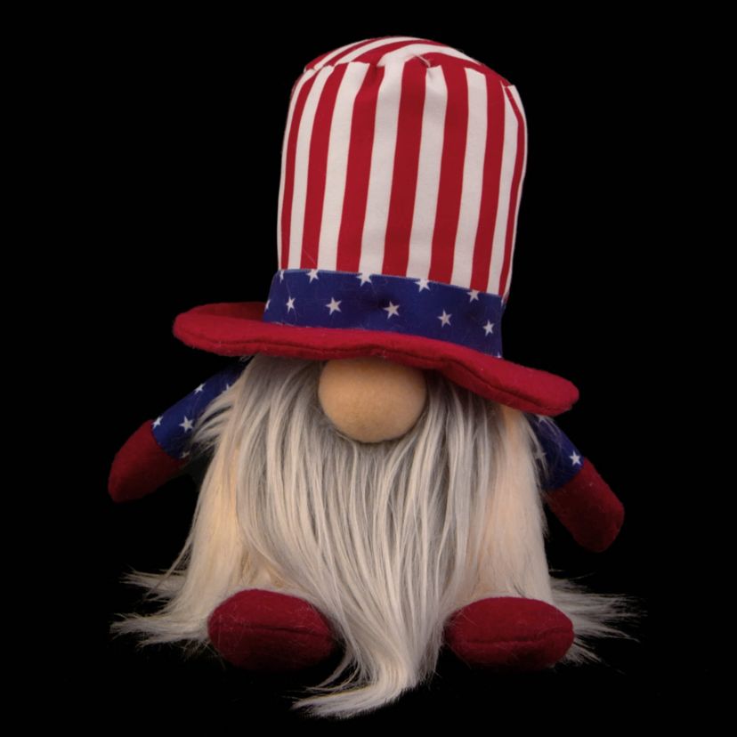 Lighted Americana Boy Patriotic Gnome - 6.75"