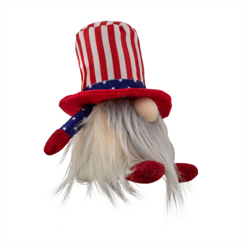 Lighted Americana Boy Patriotic Gnome - 6.75"