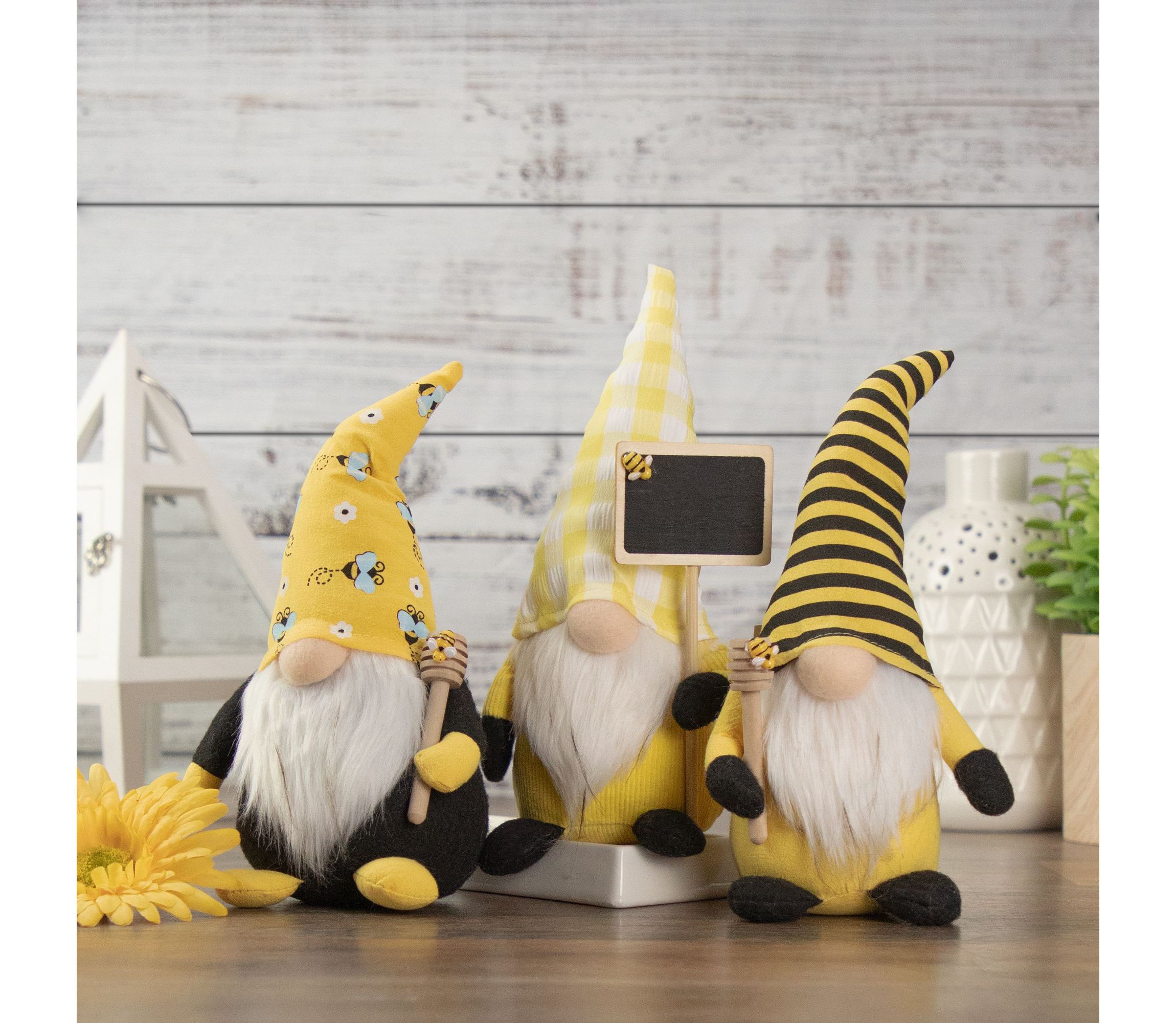 10" Yellow and Black Bumblebee Springtime Gnome
