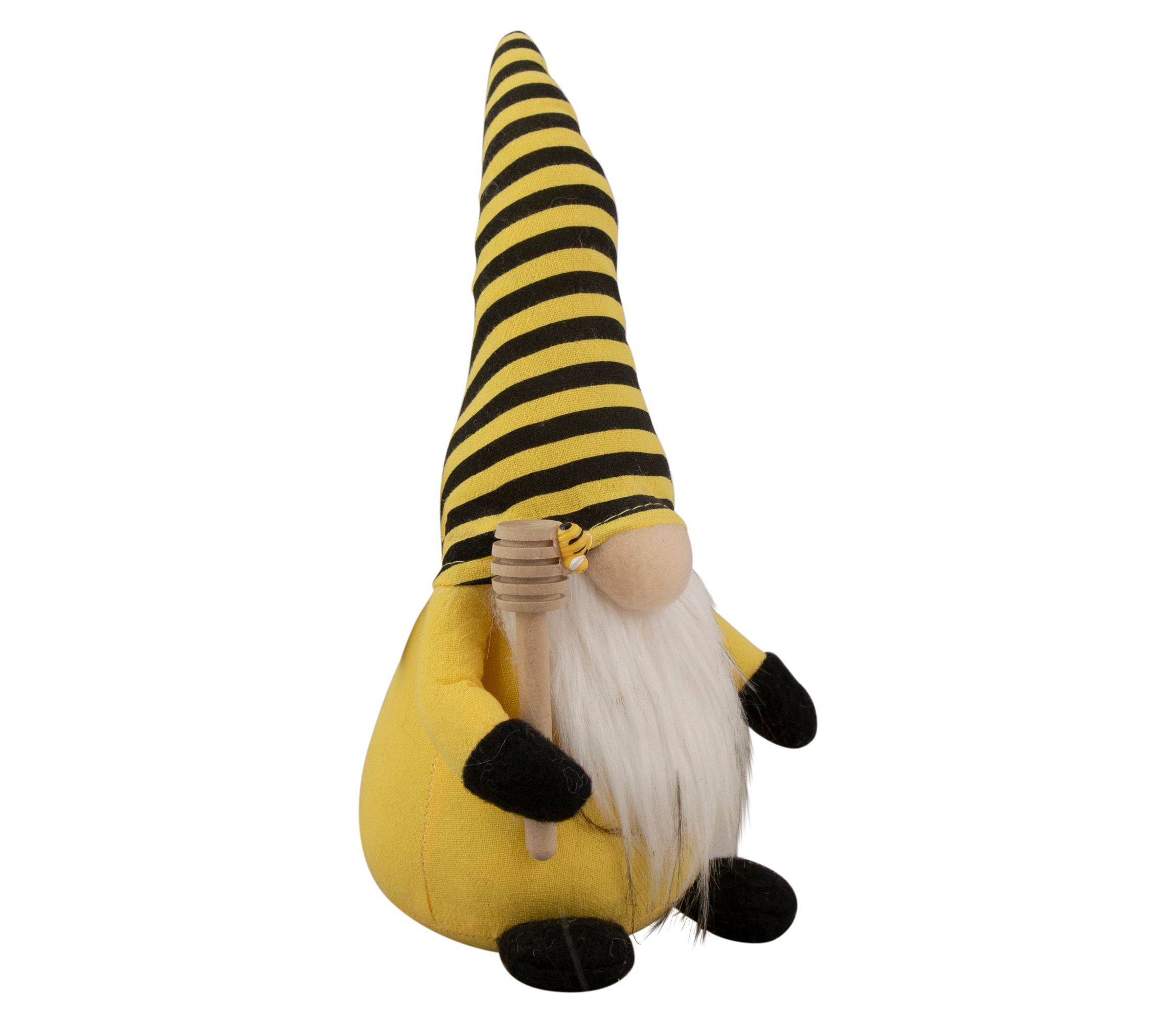 10" Yellow and Black Bumblebee Springtime Gnome