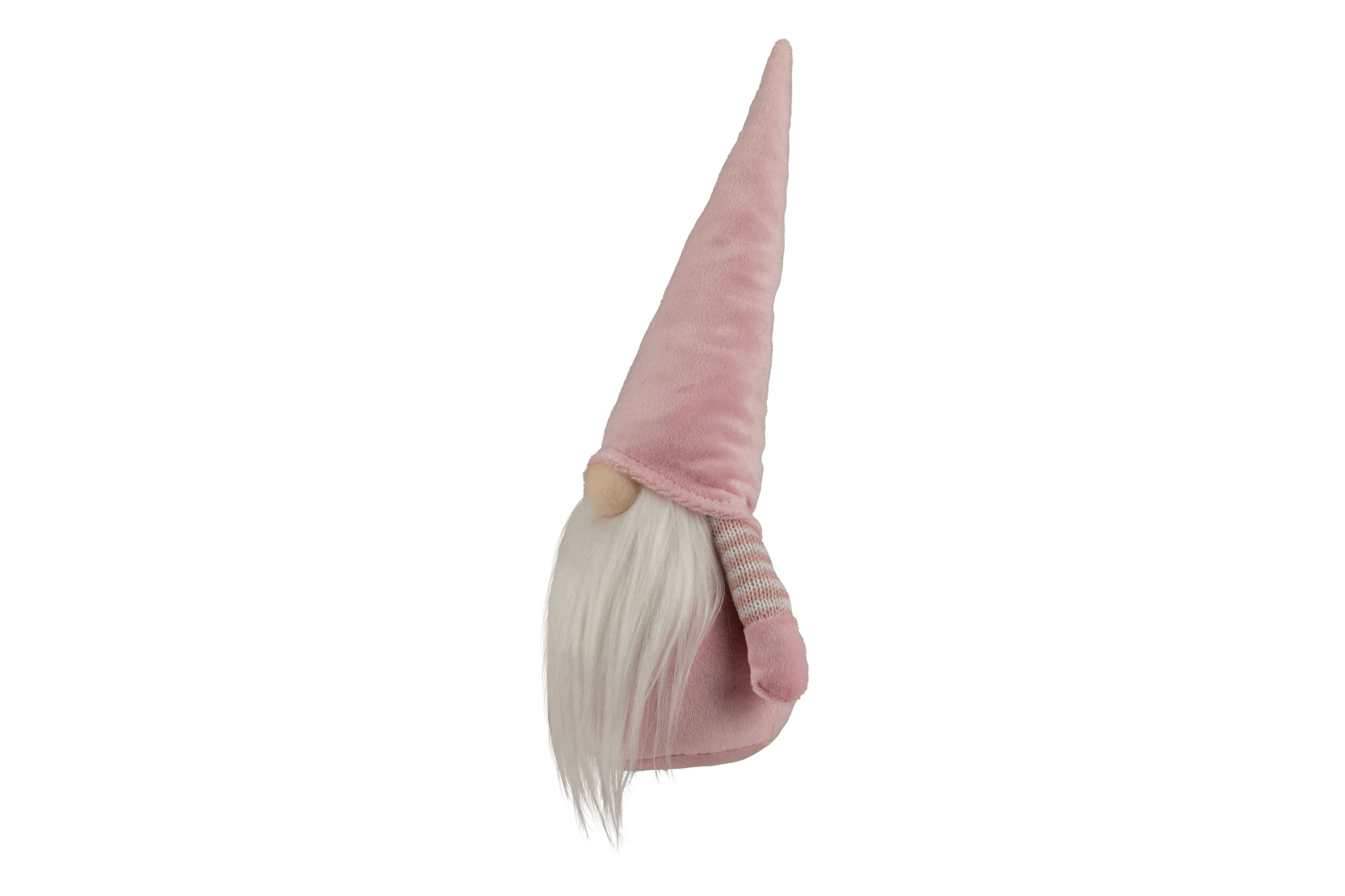 12" Pink and White Spring Gnome