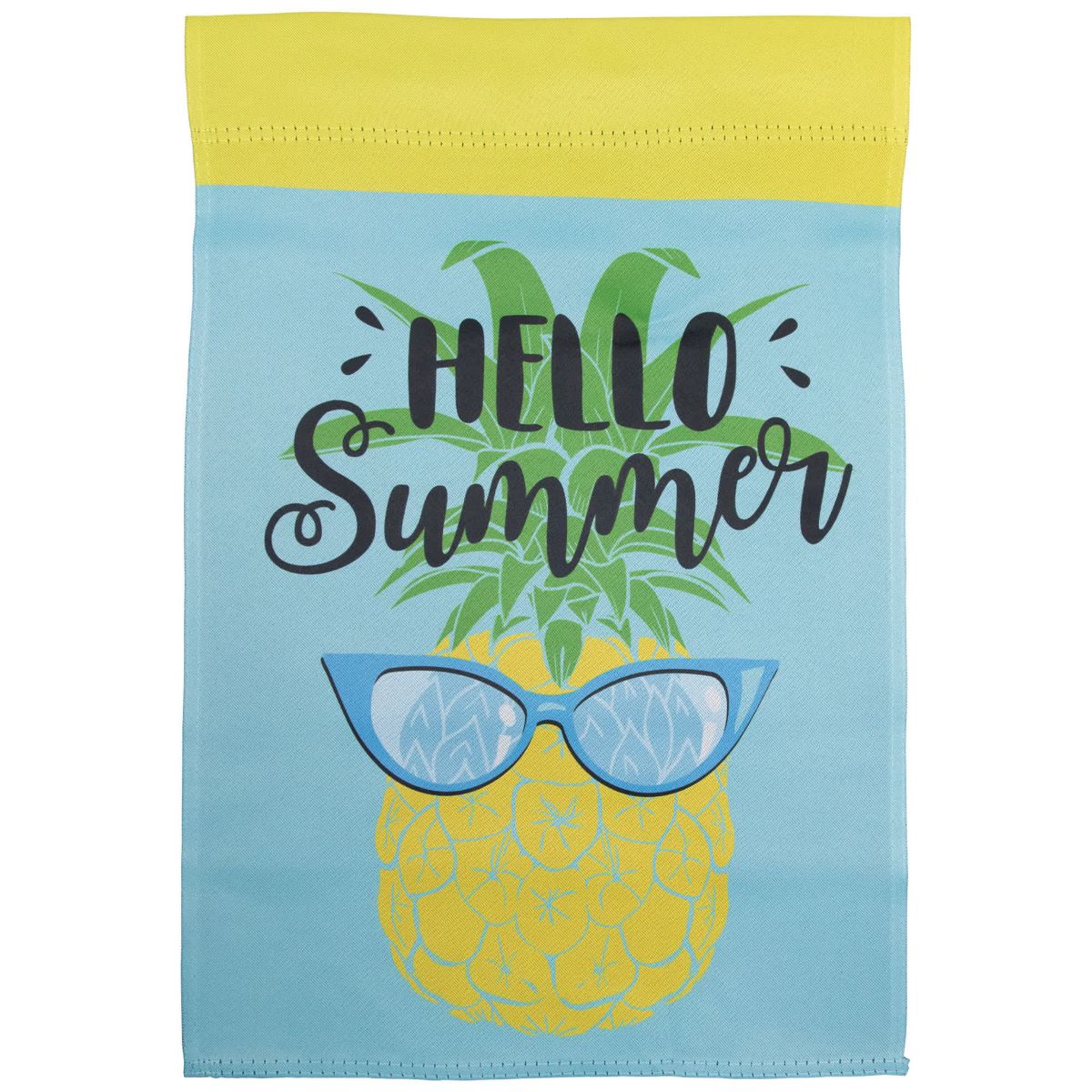 Hello Summer Pineapple Outdoor Garden Flag 12.5" x 18"