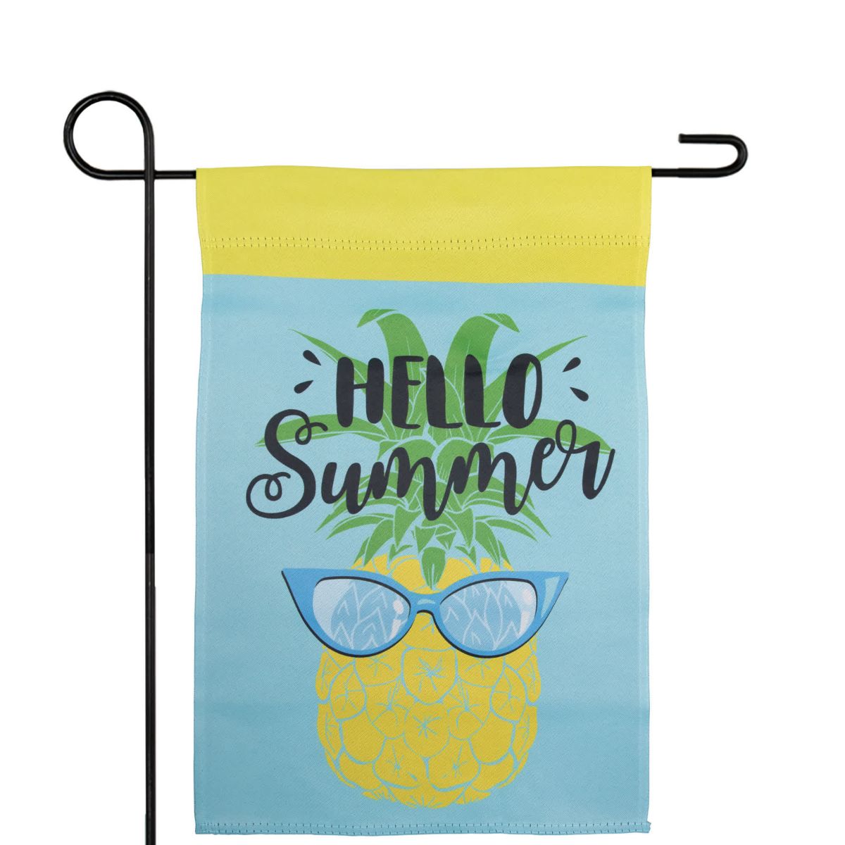 Hello Summer Pineapple Outdoor Garden Flag 12.5" x 18"