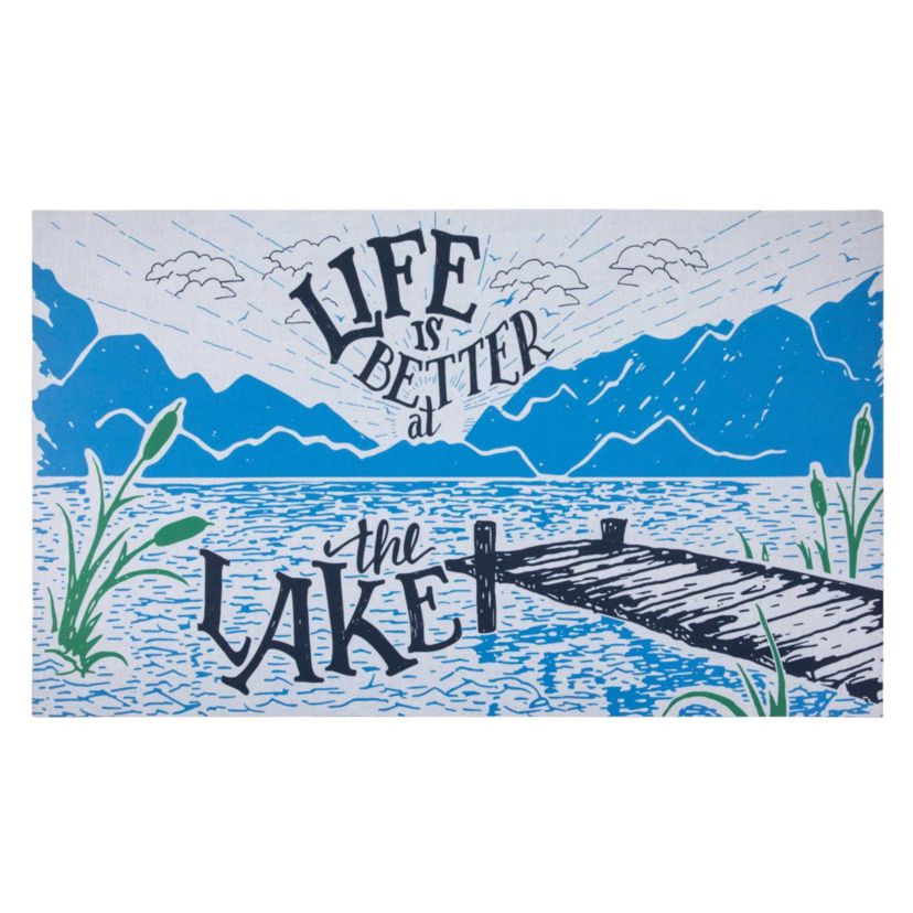Life is Better at the Lake Doormat 18" x 30"