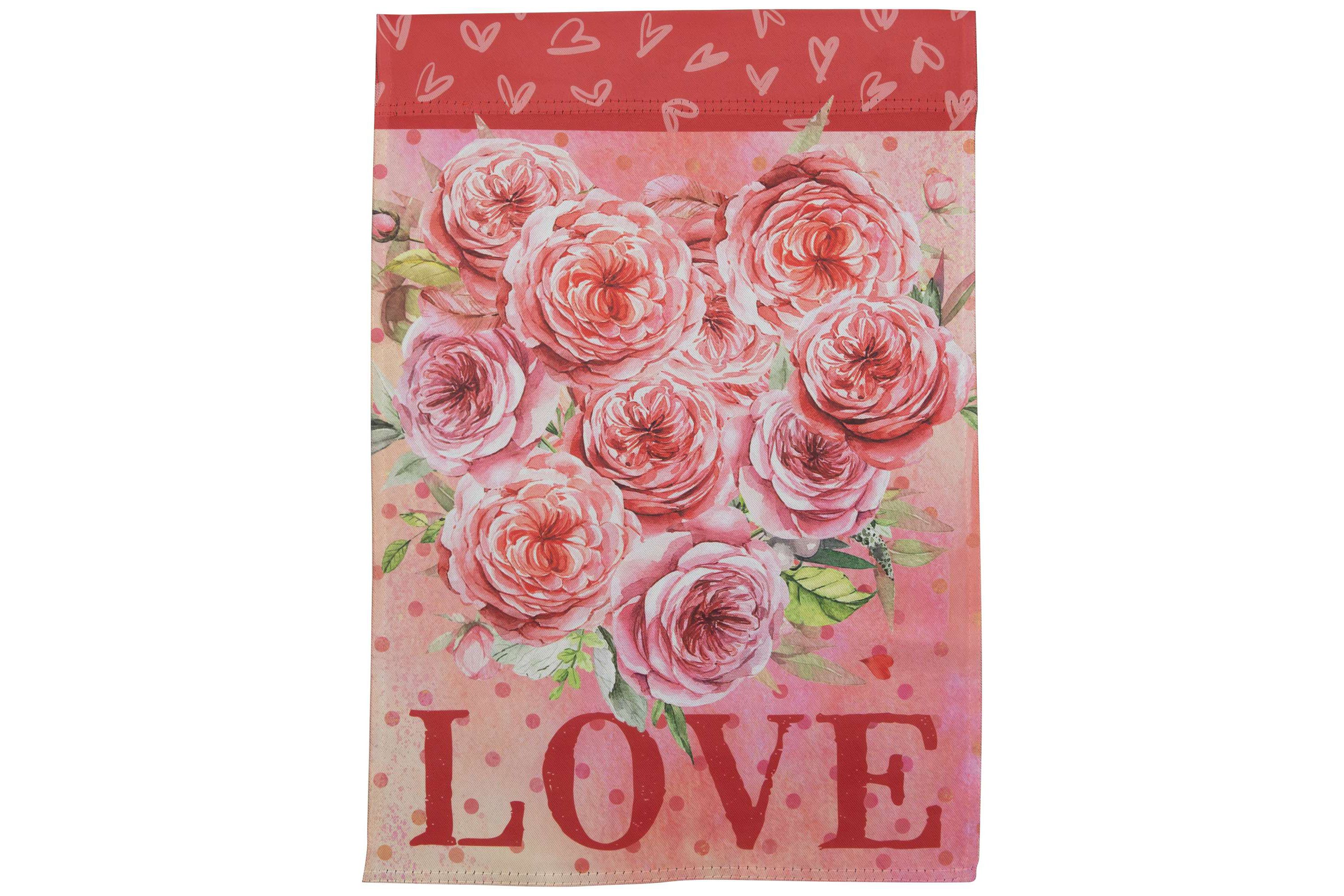 Love Rose Bouquet Outdoor Garden Flag 12.5" x 18"