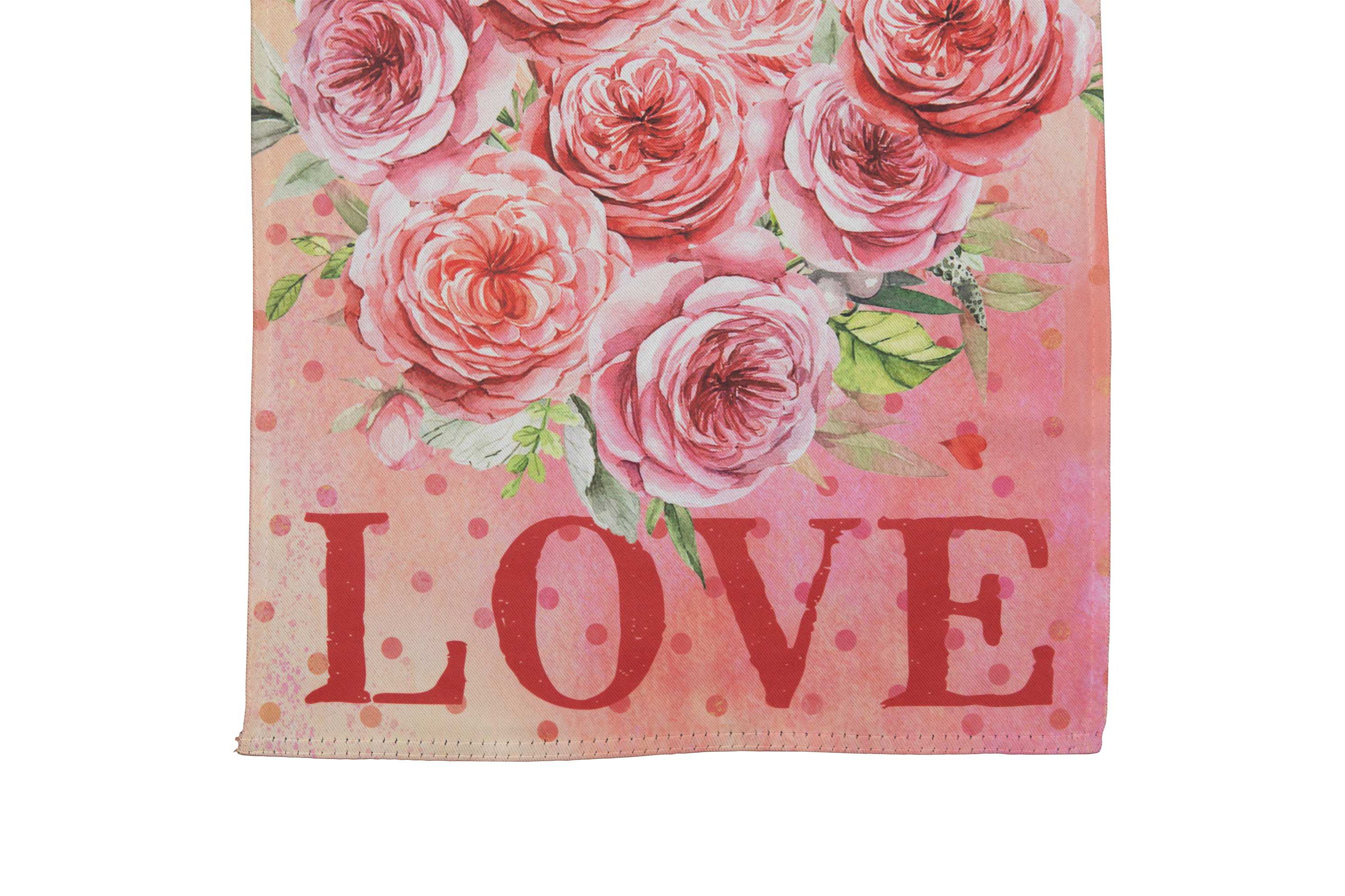 Love Rose Bouquet Outdoor Garden Flag 12.5" x 18"