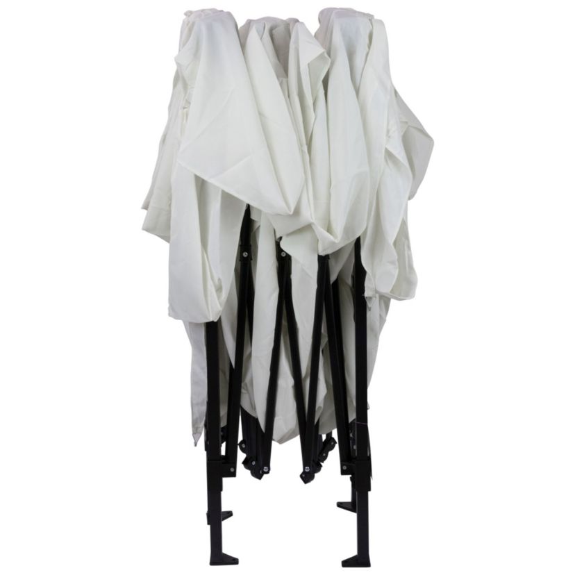 10 x 10 Off White Pop-Up Outdoor Canopy Gazebo
