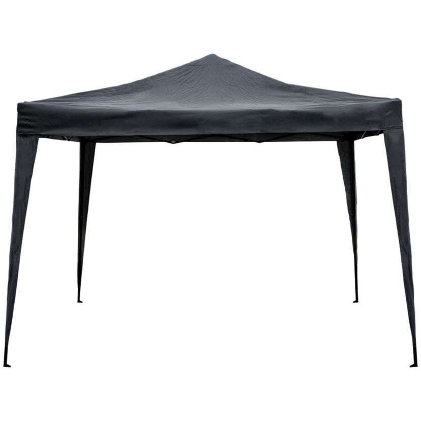 10 x 10 Charcoal Gray Pop-Up Outdoor Canopy Gazebo