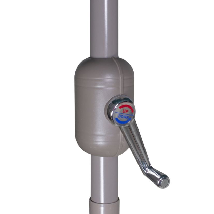 7.5ft Outdoor Patio Market Umbrella with Hand Crank  Midnight Blue