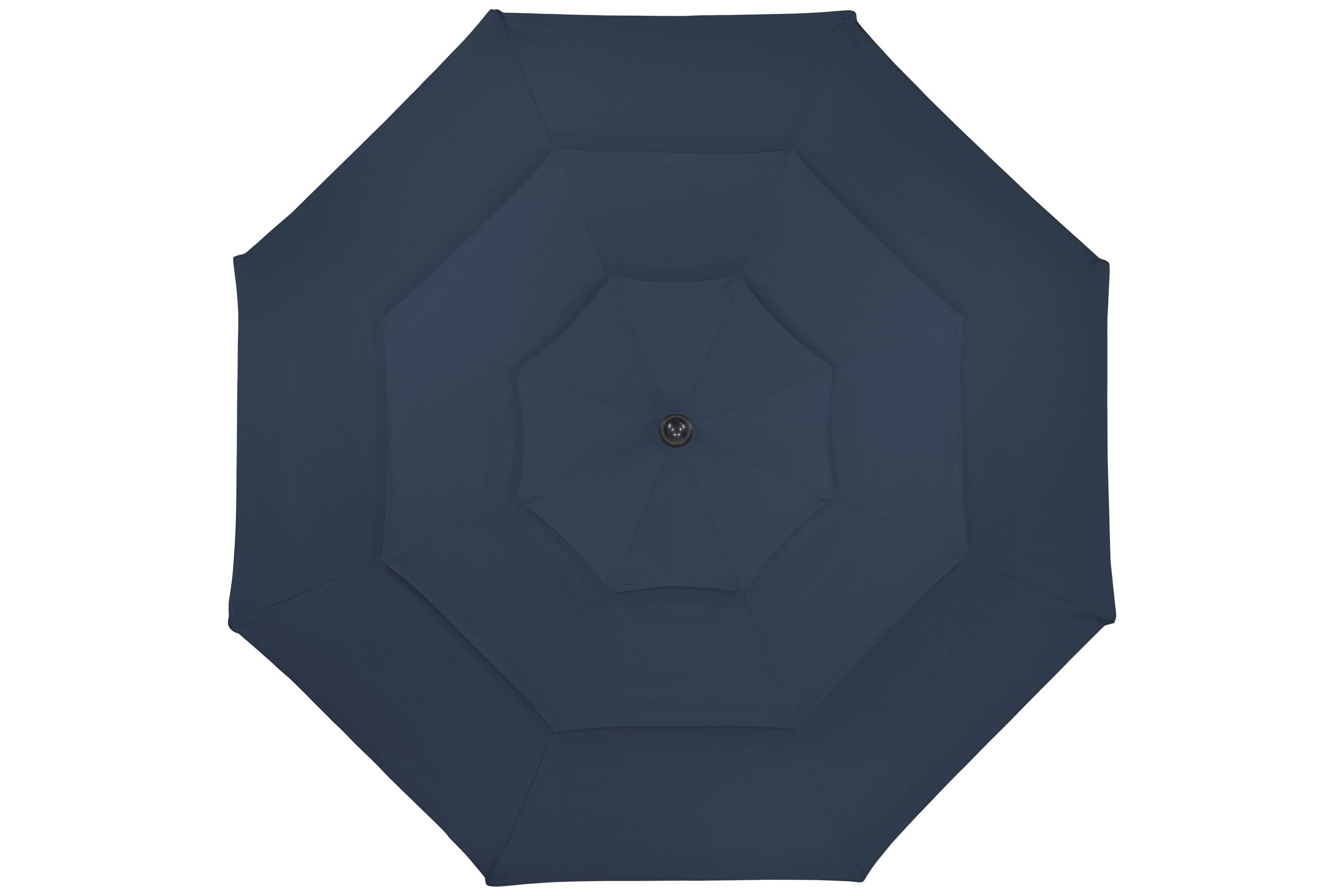 9.75ft Outdoor Patio Market Umbrella with Hand Crank and Tilt  Navy Blue