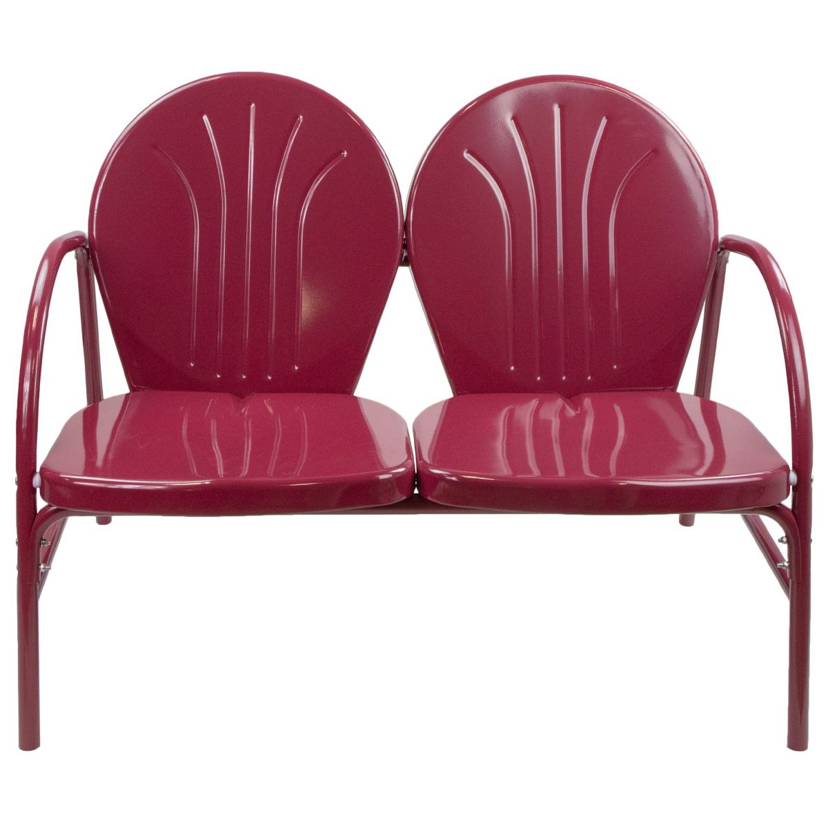 42" Outdoor Retro Tulip Loveseat  Mulberry