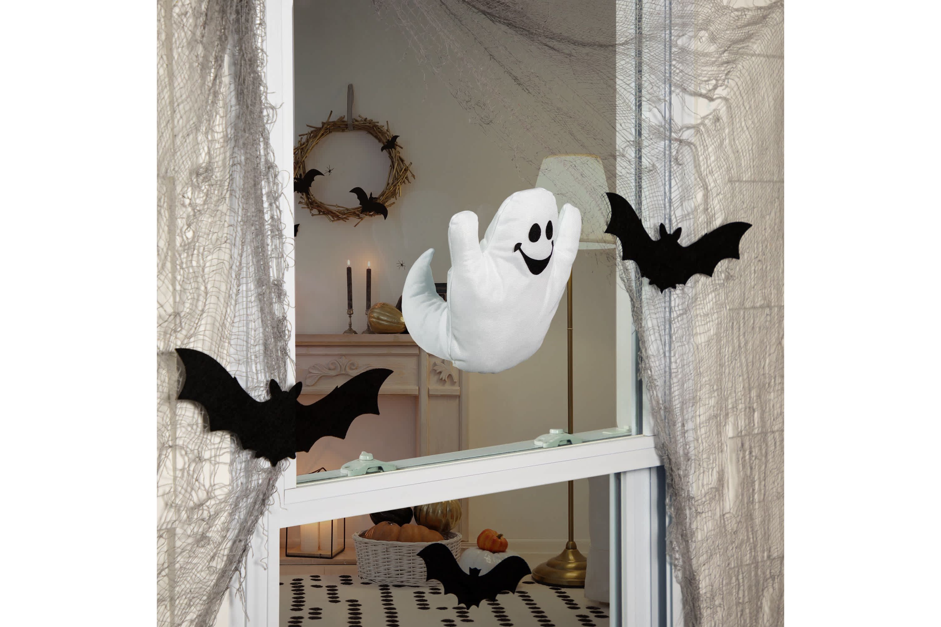 10" Ghastly Ghost 3-D Halloween Window Decoration
