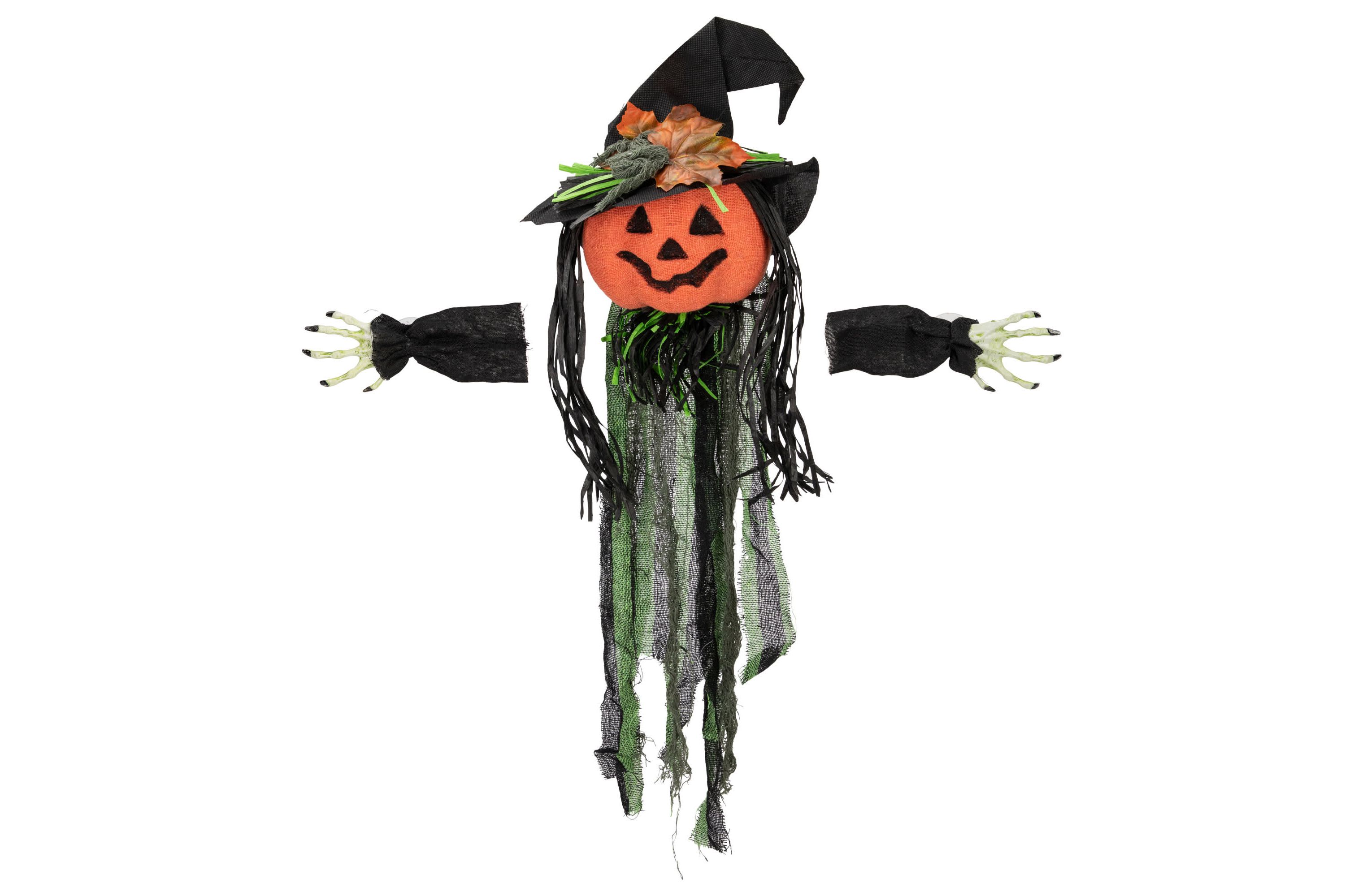 Creepy Jack-O-Lantern 3-D Halloween Window Decoration