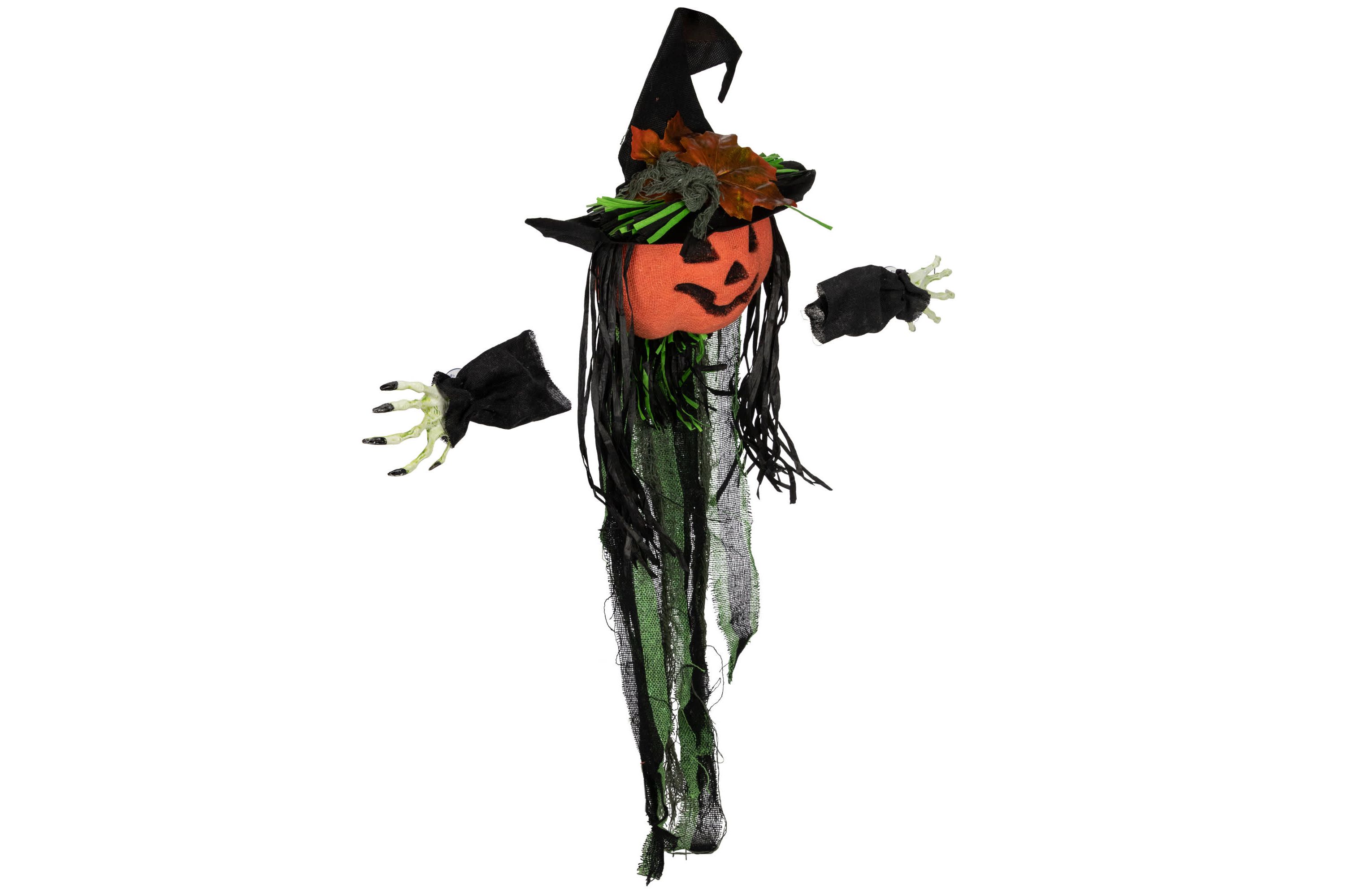 Creepy Jack-O-Lantern 3-D Halloween Window Decoration