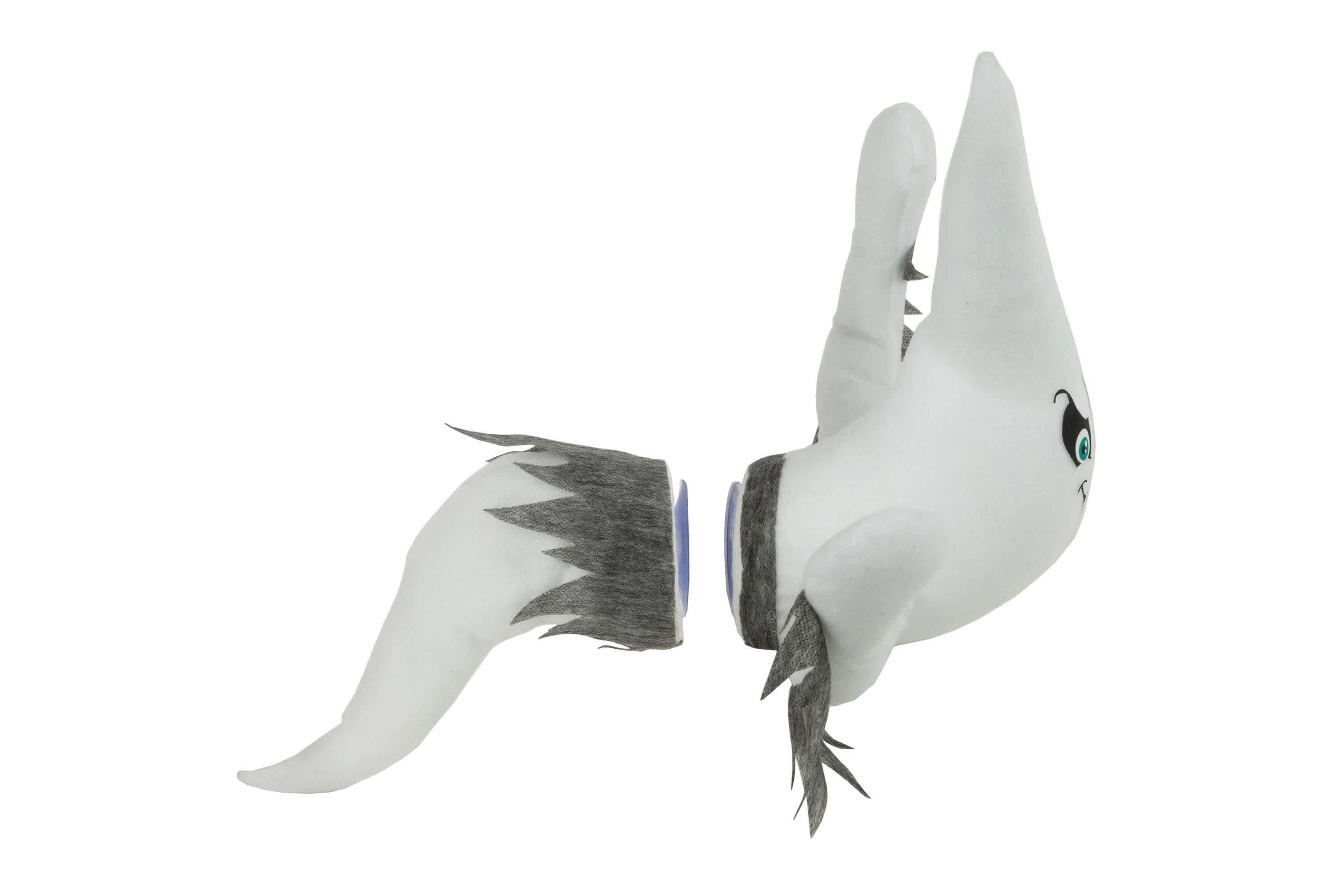 12" Ghoulish Ghost 3-D Halloween Window Decoration
