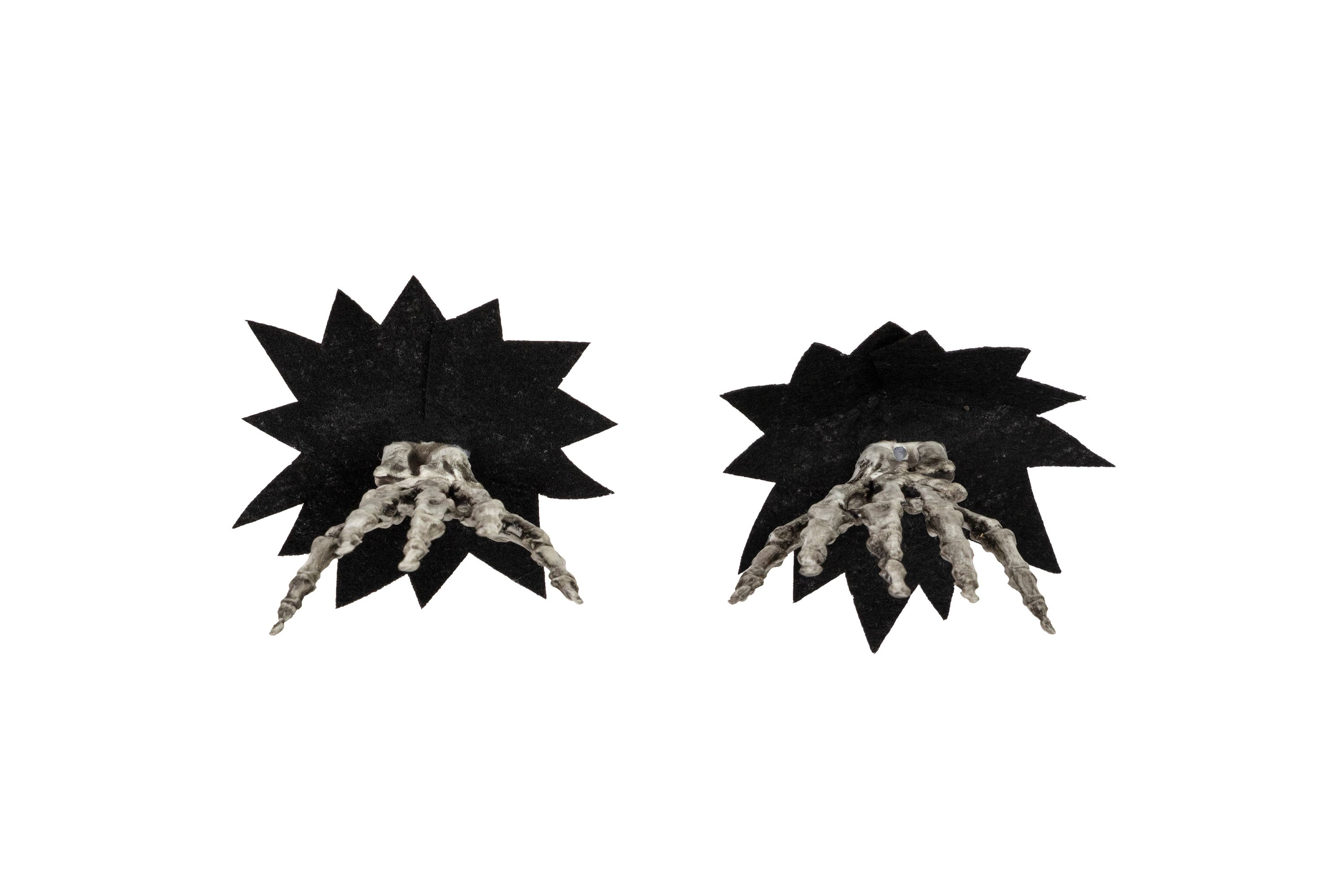 7" Skeleton Hands Halloween Window Decoration