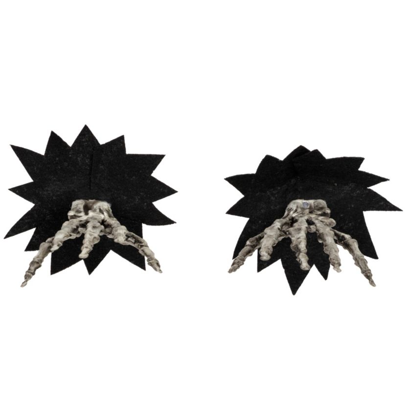 7" Skeleton Hands Halloween Window Decoration