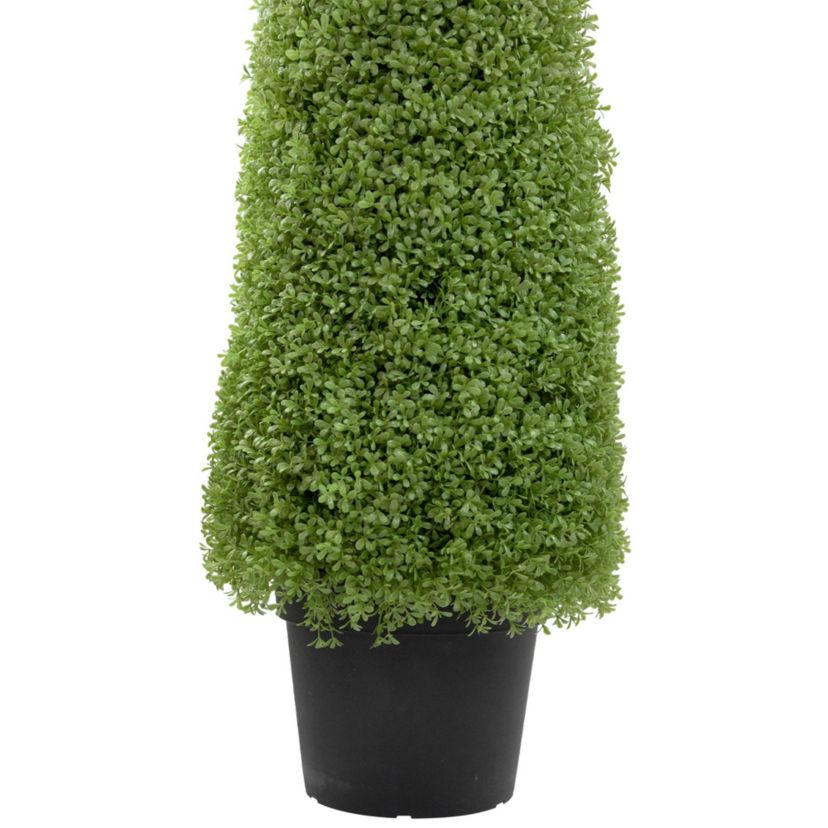 5 Artificial Boxwood Cone Topiary Tree with Round Pot  Unlit