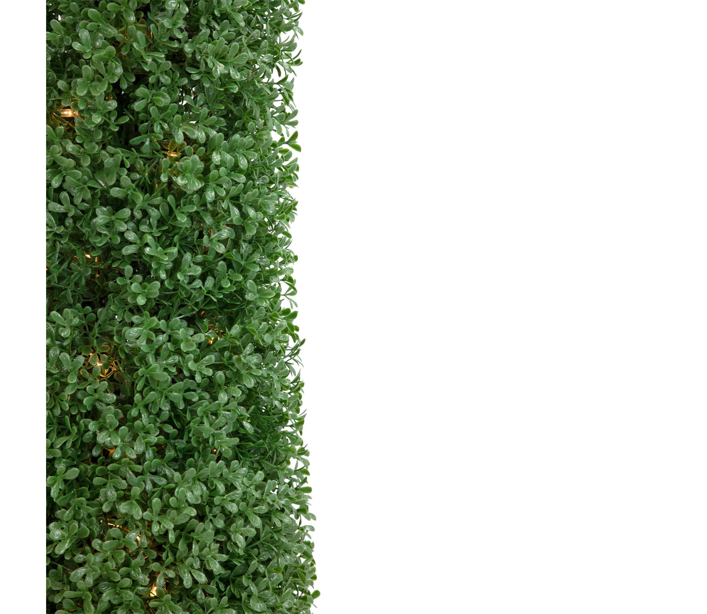 4 Pre-Lit Artificial Boxwood Cone Topiary Tree with Pot  Clear Lights