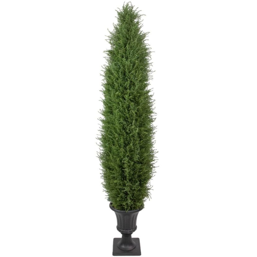Real Touch™ Artificial Cedar Pine Arborvitae Tree in Urn Style Pot  Unlit - 5