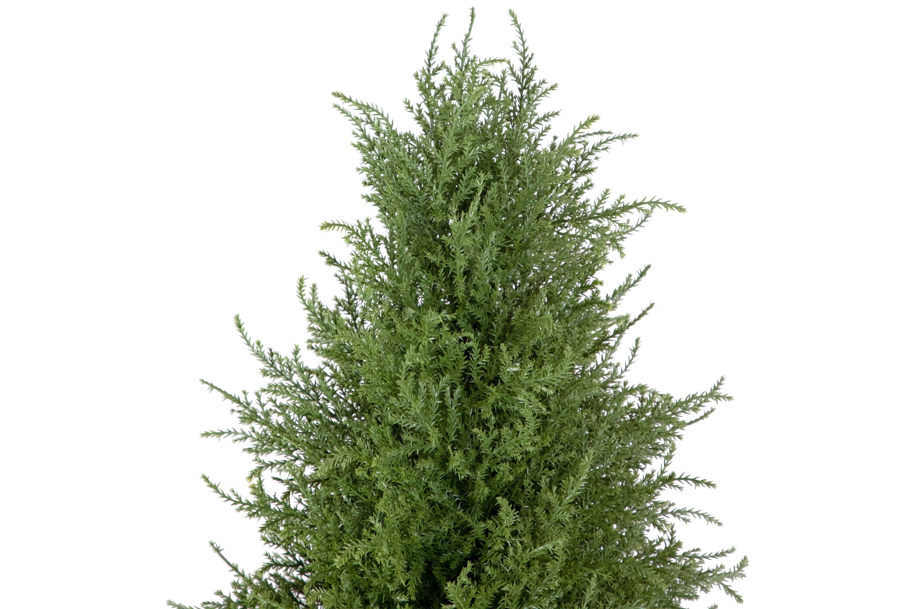 Real Touch™ Artificial Cedar Pine Arborvitae Tree in Urn Style Pot  Unlit - 5