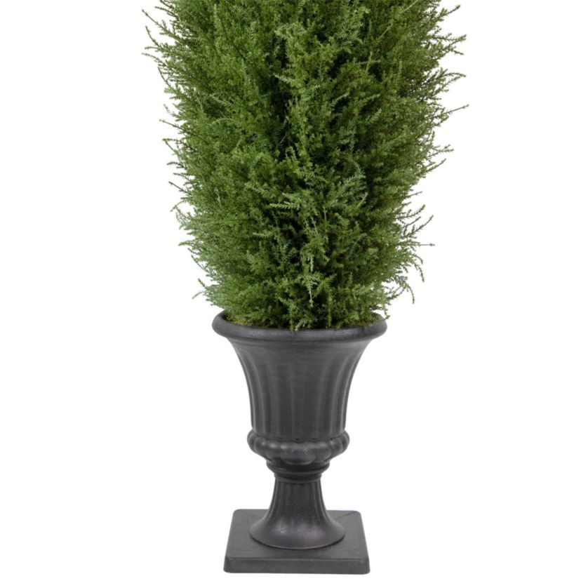 Real Touch™ Artificial Cedar Pine Arborvitae Tree in Urn Style Pot  Unlit - 5
