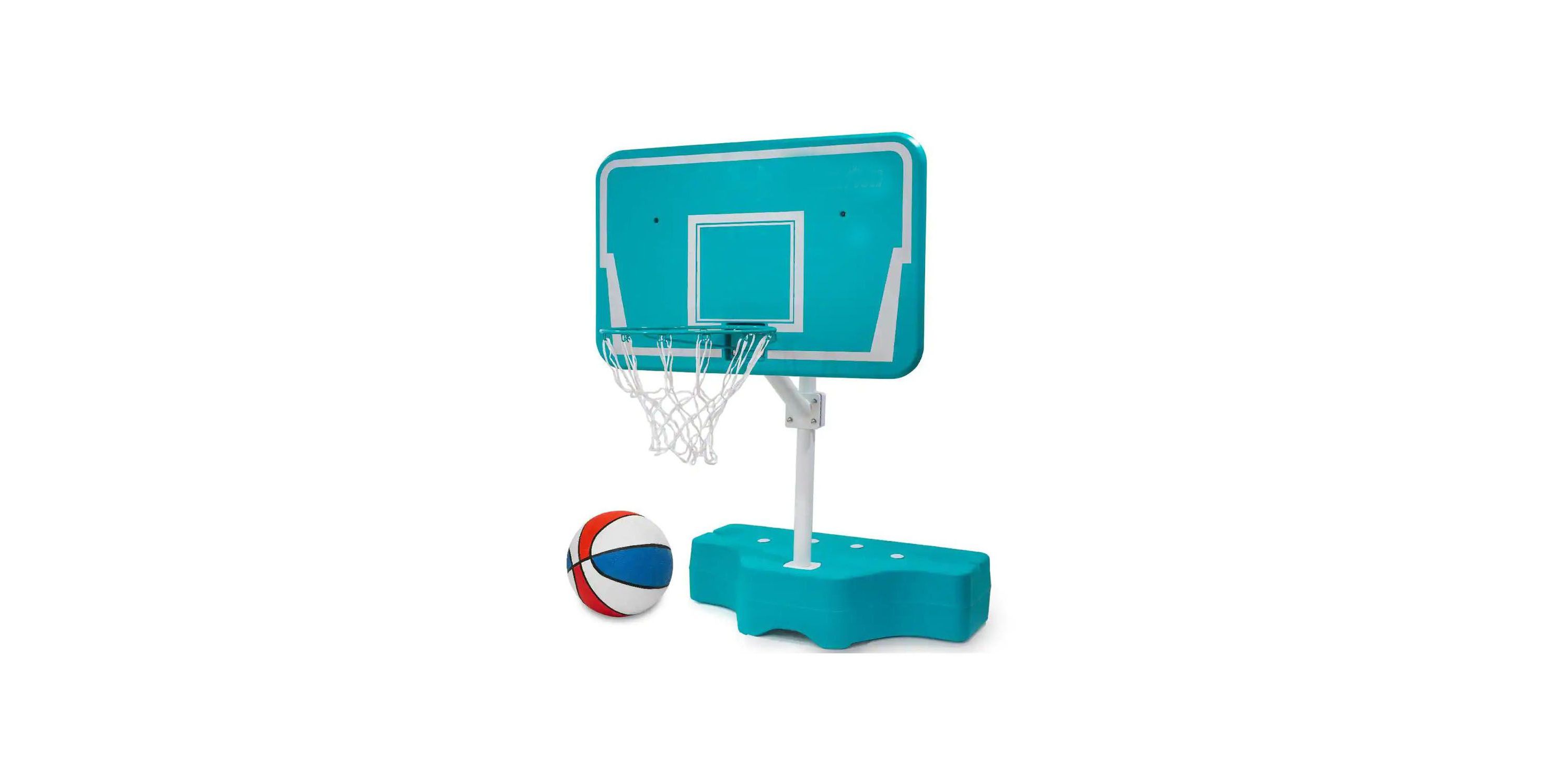 42 Inch Poolside Adjustable Basketball Hoop for In-Ground Pools