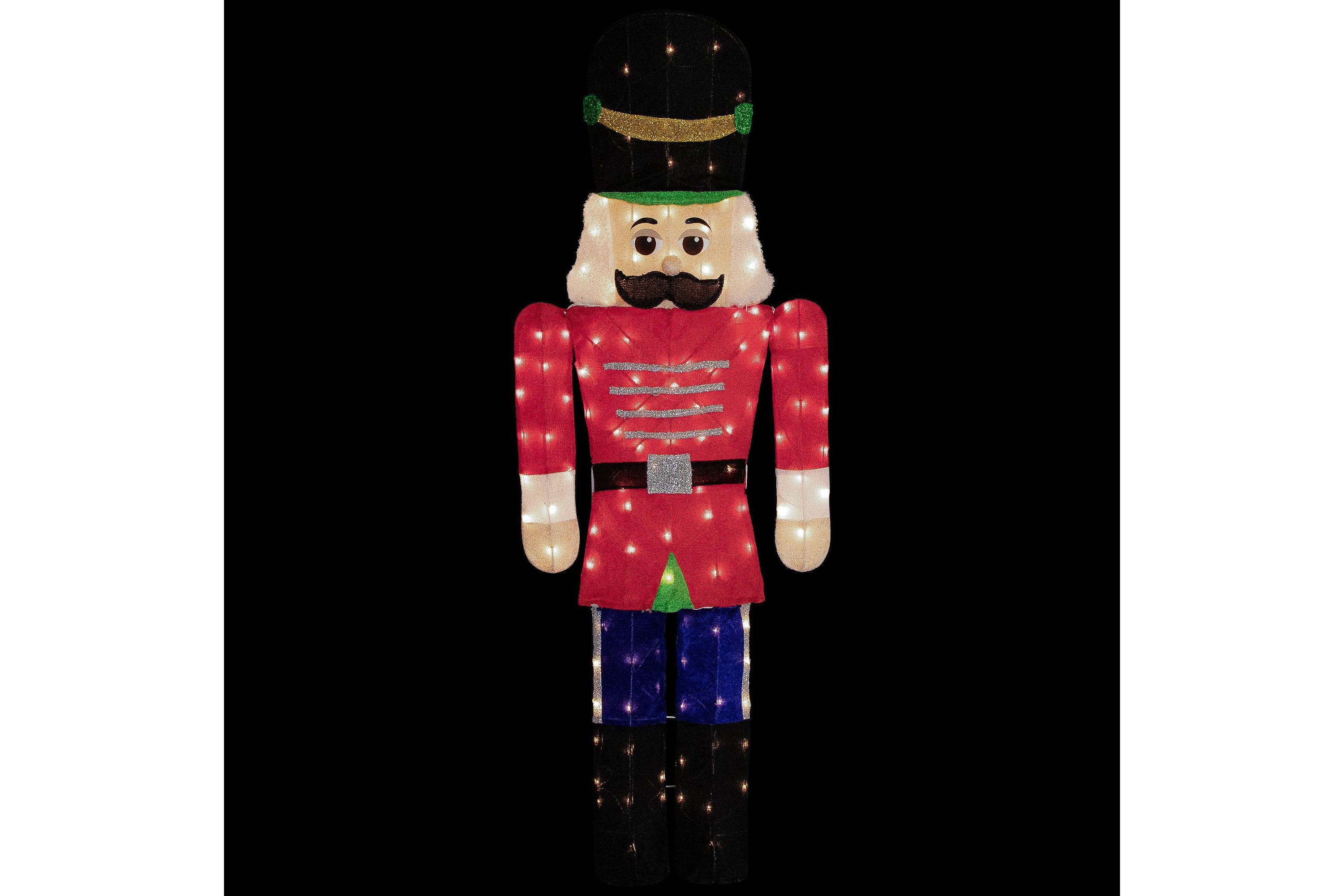 Lighted Toy Soldier Outdoor Christmas Decoration - 72" - Warm White