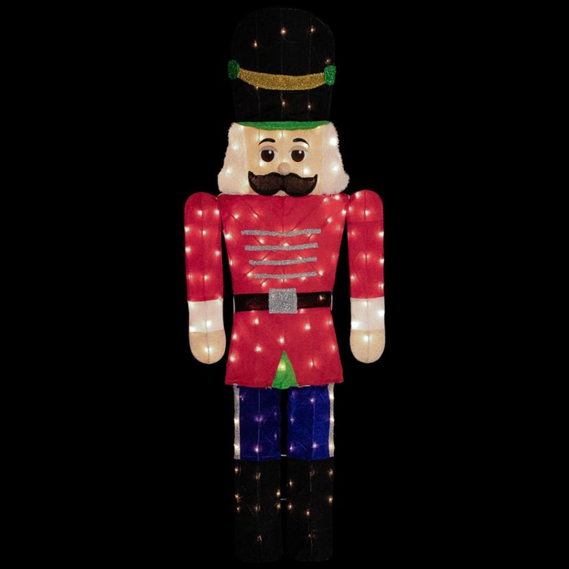 Lighted Toy Soldier Outdoor Christmas Decoration - 72" - Warm White