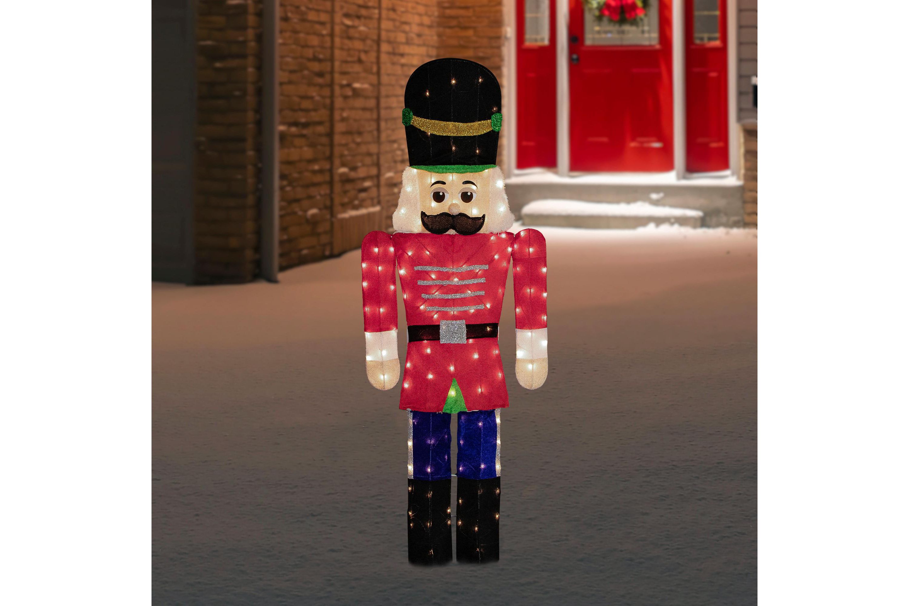 Lighted Toy Soldier Outdoor Christmas Decoration - 72" - Warm White
