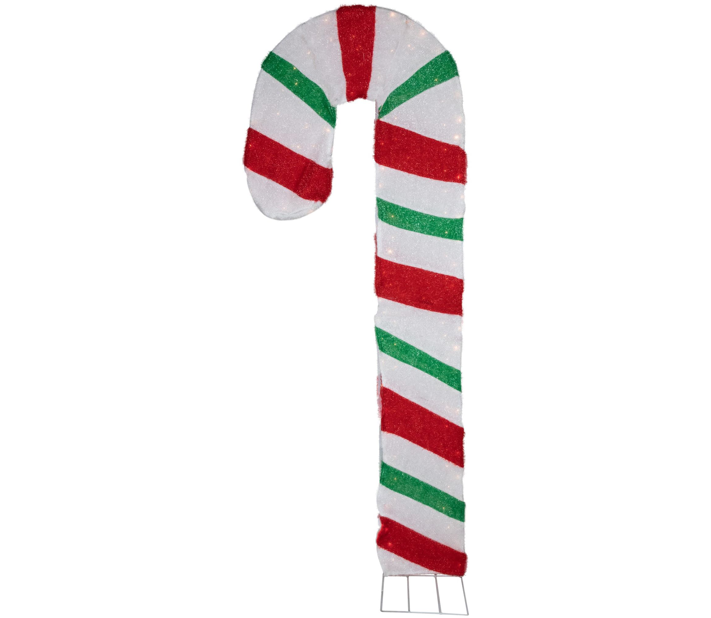 7ft Lighted Double Candy Cane Archway Outdoor Christmas Decoration