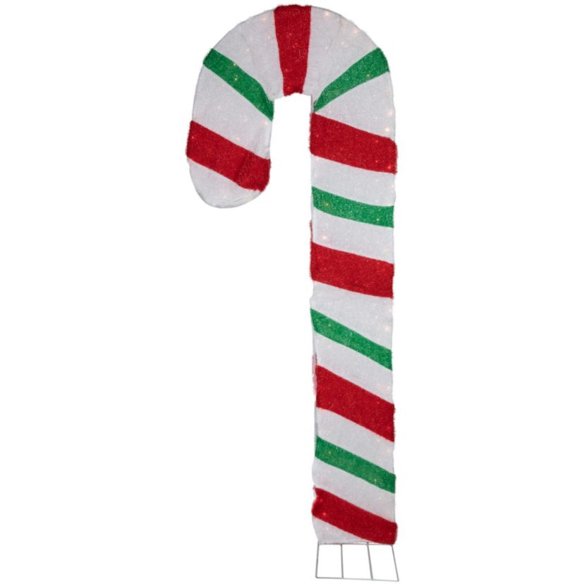7ft Lighted Double Candy Cane Archway Outdoor Christmas Decoration