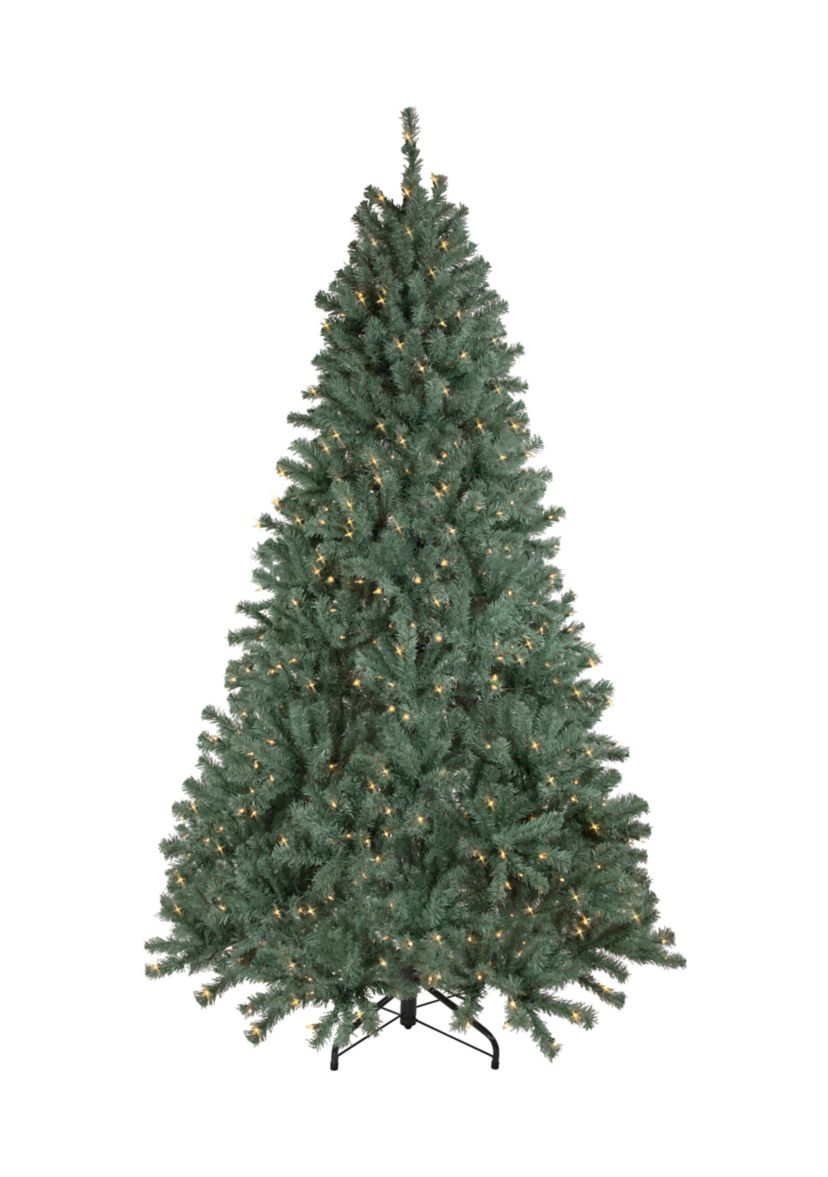 7.5 Pre-Lit Colorado Blue Spruce Artificial Christmas Tree  Clear Lights