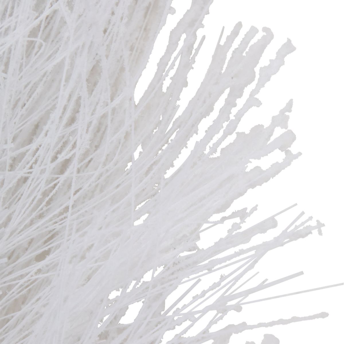 6ft x 10inch White Flocked Artificial Christmas Garland with Pine Cones Unlit