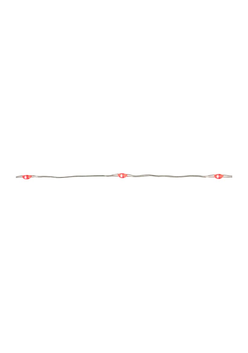 100ct Red LED Micro Fairy Lights - 20ft  Copper Wire