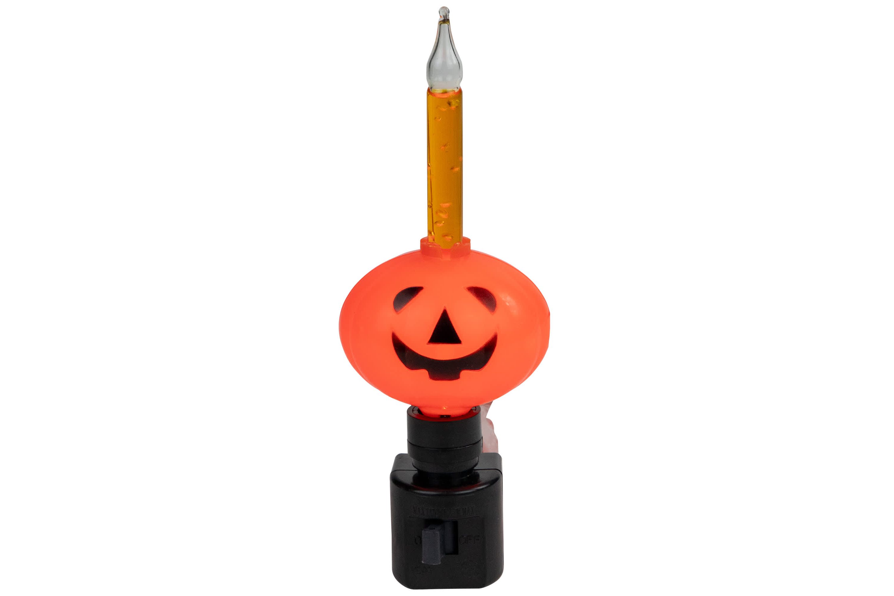 6.5" Jack-O-Lantern Halloween Bubble Night Light