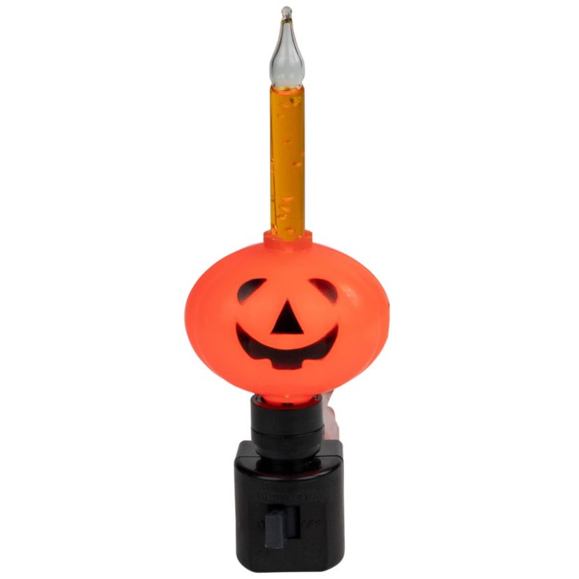 6.5" Jack-O-Lantern Halloween Bubble Night Light