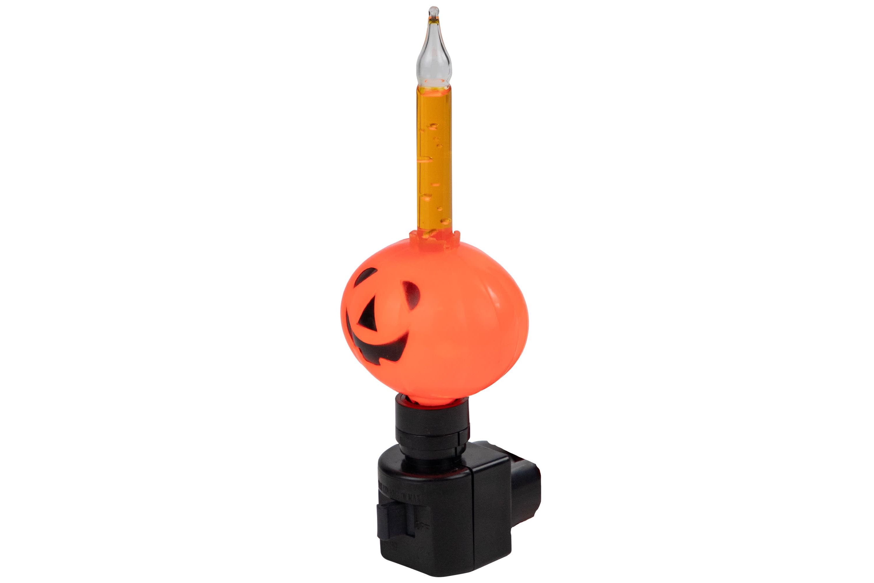 6.5" Jack-O-Lantern Halloween Bubble Night Light
